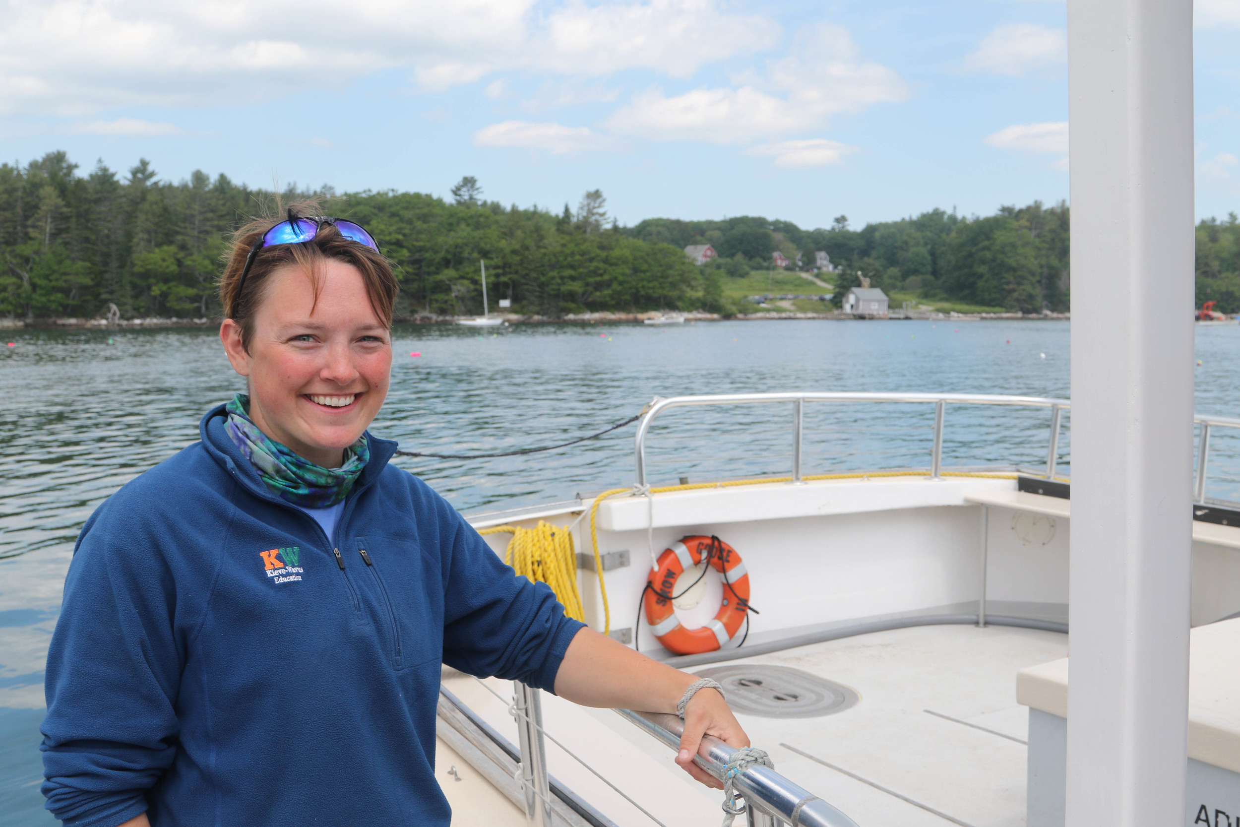 Meghan is Bill's first mate on the Snow Goose 