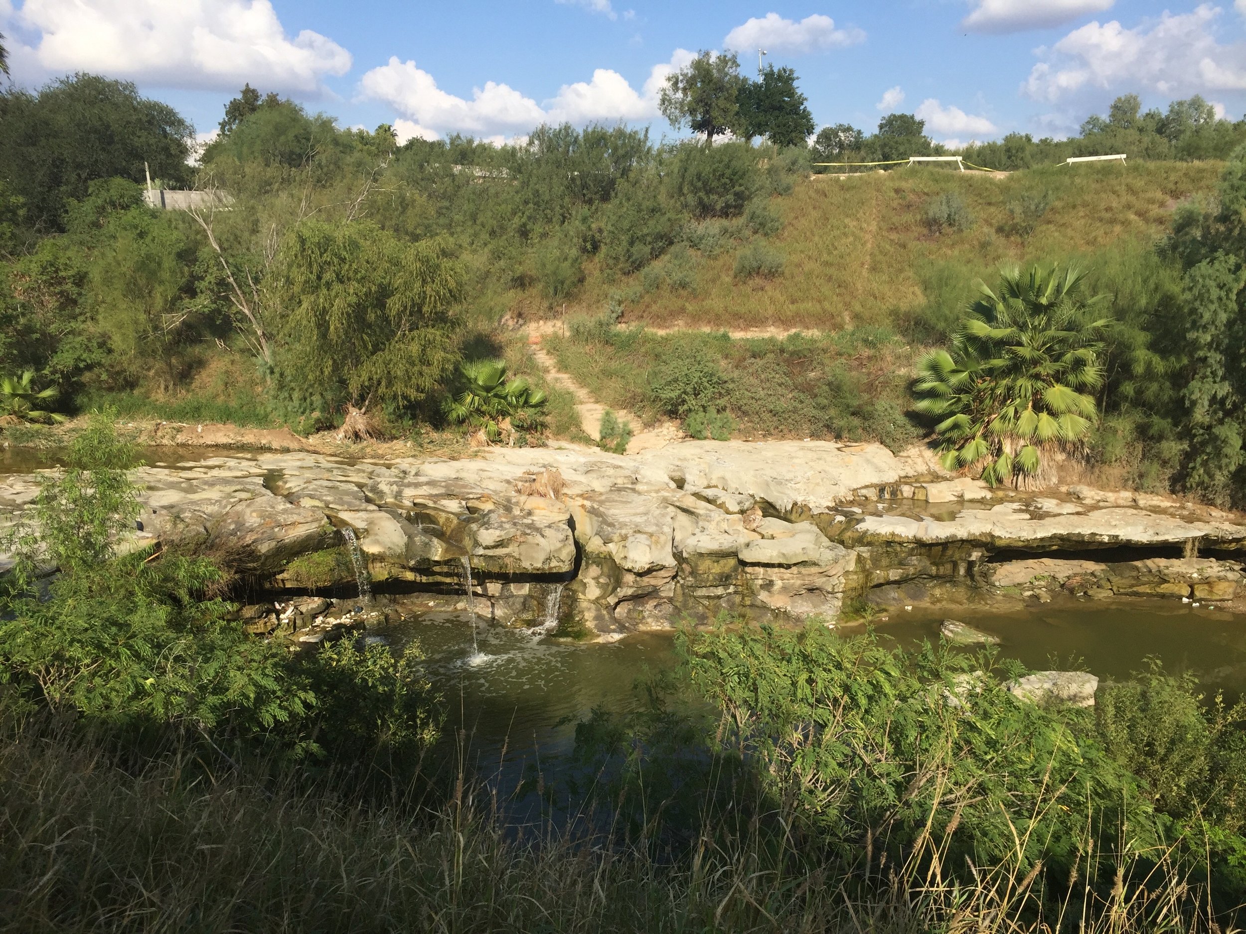 "The spot" -- A waterfall on Zacate Creek.