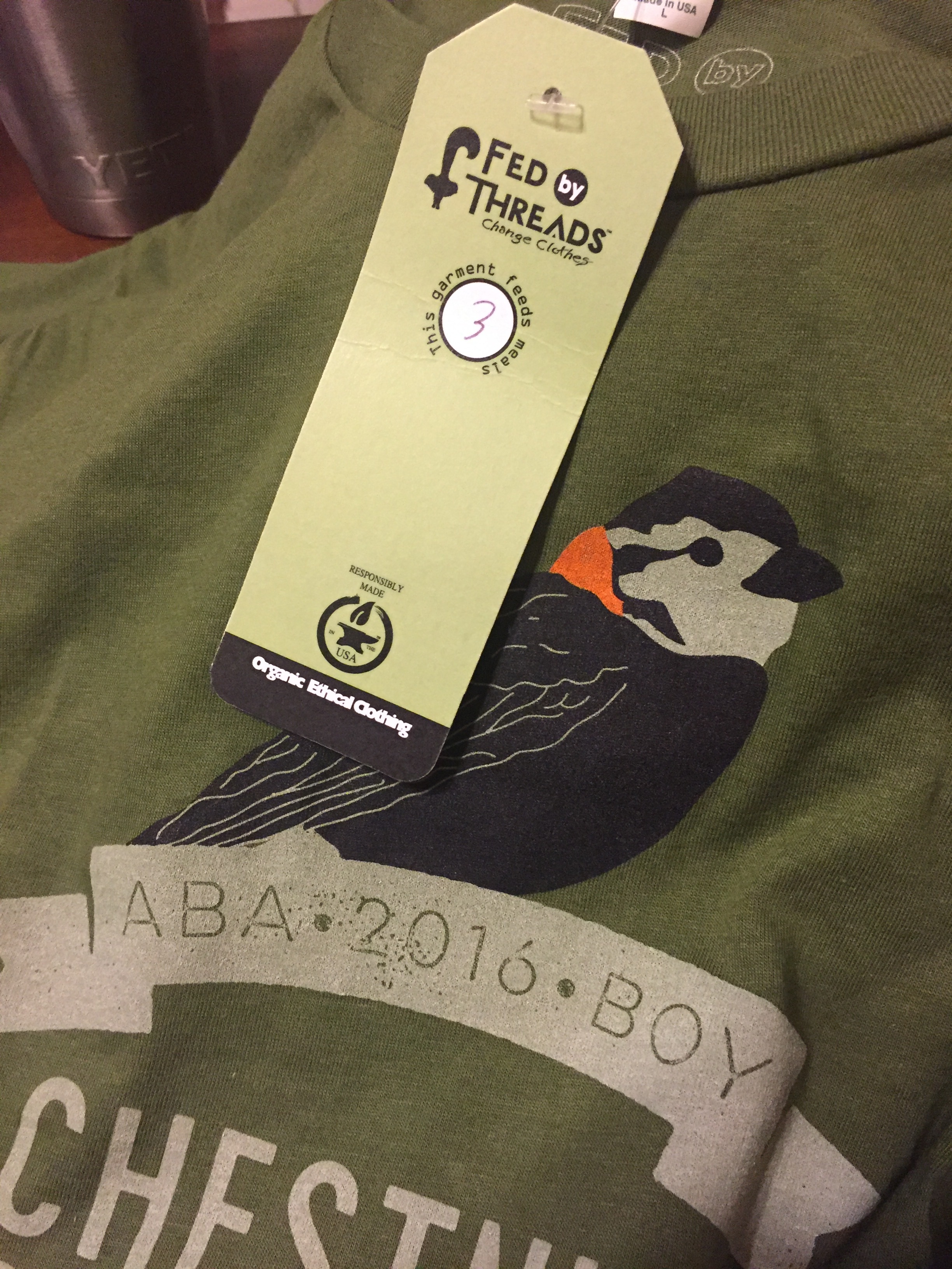 The 2016 ABA Bird of Year shirt!