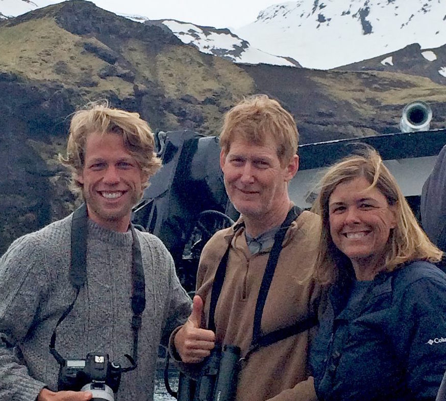 Christian, John Weigel, and Laura Keene, on Attu in 2016. You never know who you'll meet! 