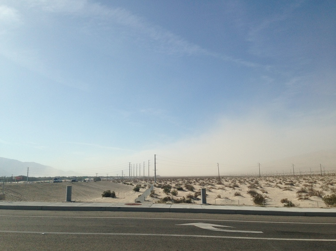 Sandstorm near I-10.