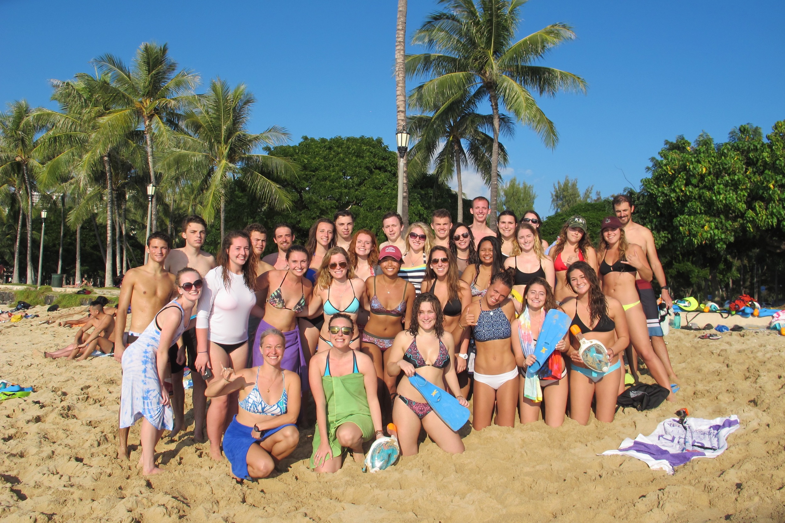 Lecture followed by a snorkel at Queen's Beach in Waikiki with visiting "Semester at Sea" undergraduates.