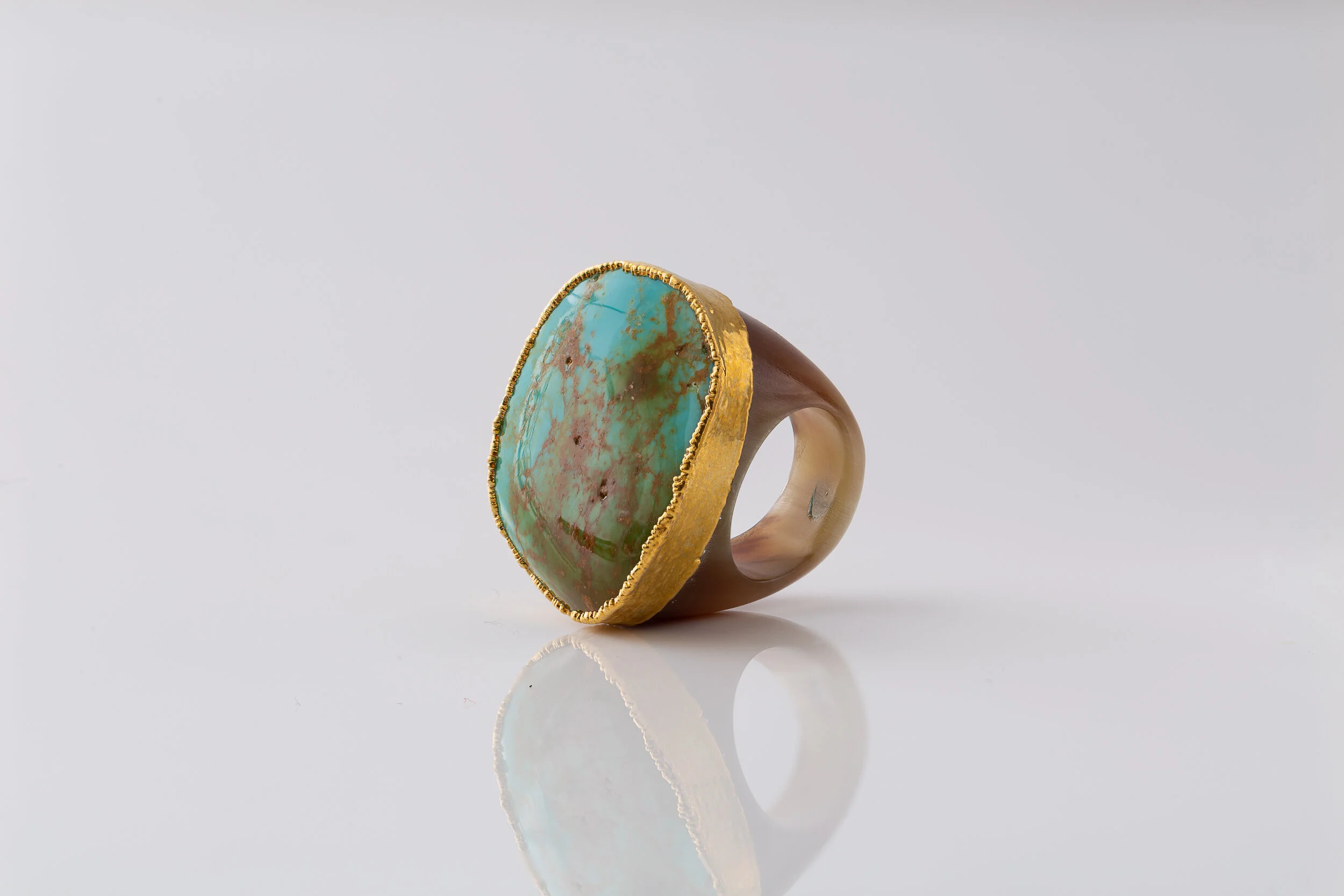 Natural Turquoise Stone Ring