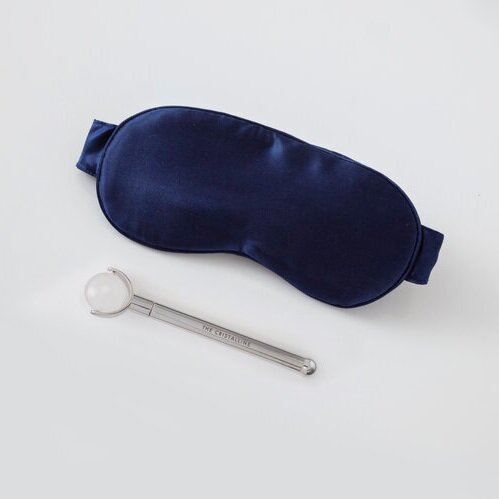 SKIN &amp; SLEEP SET by THE CRISTALLINE x RE.VITYL in Blue or White with Clear Quartz