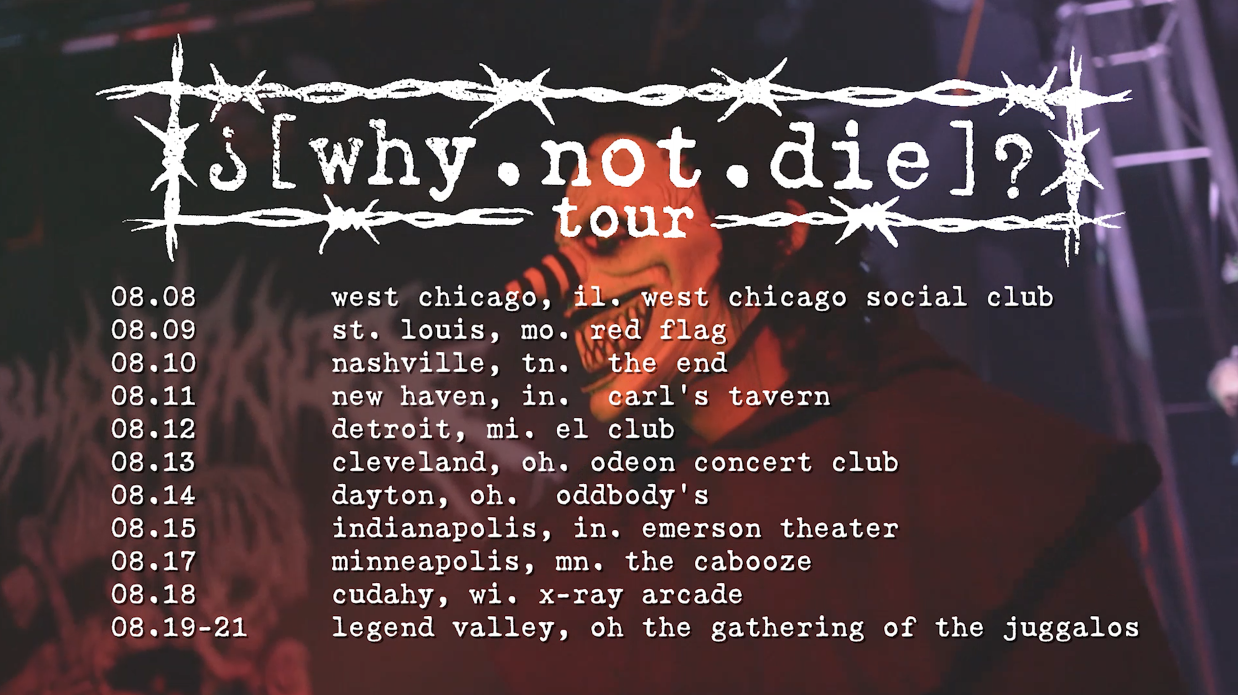 Ouija Macc ¿why.not.die? Tour 2021