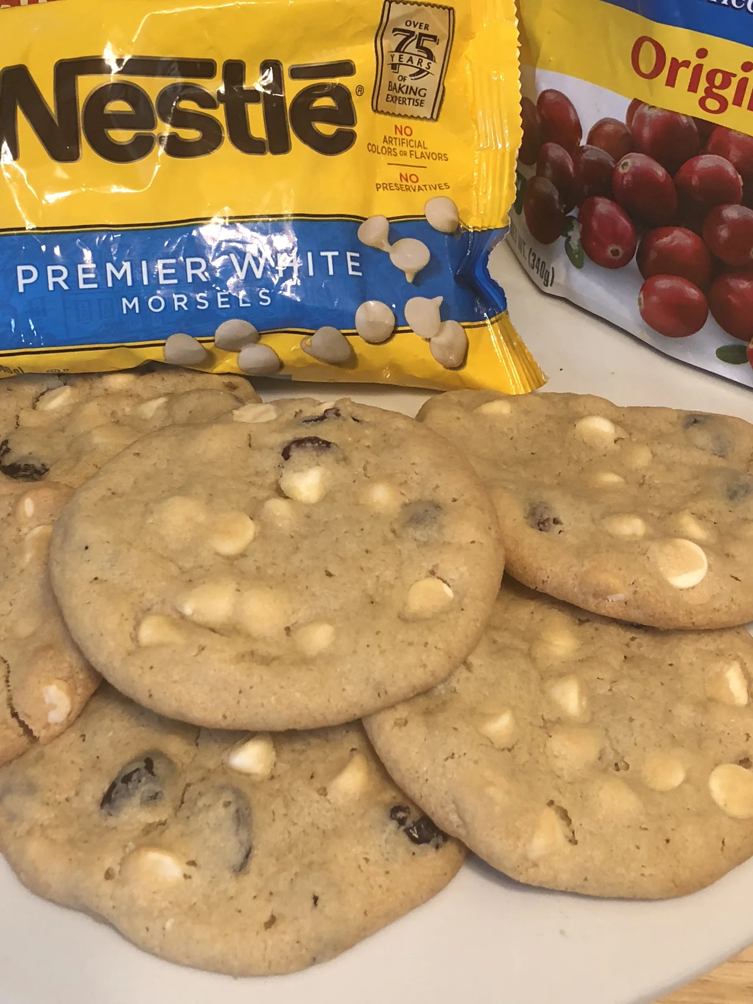 White Chocolate Cranberry Cookies