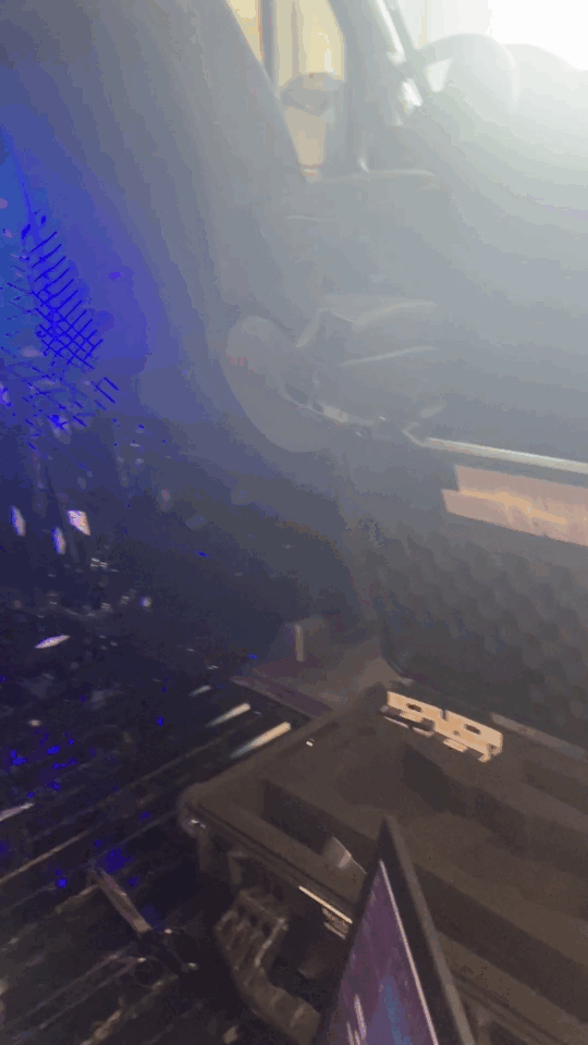 Video of laser scanning process inside a mercedes sprinter van