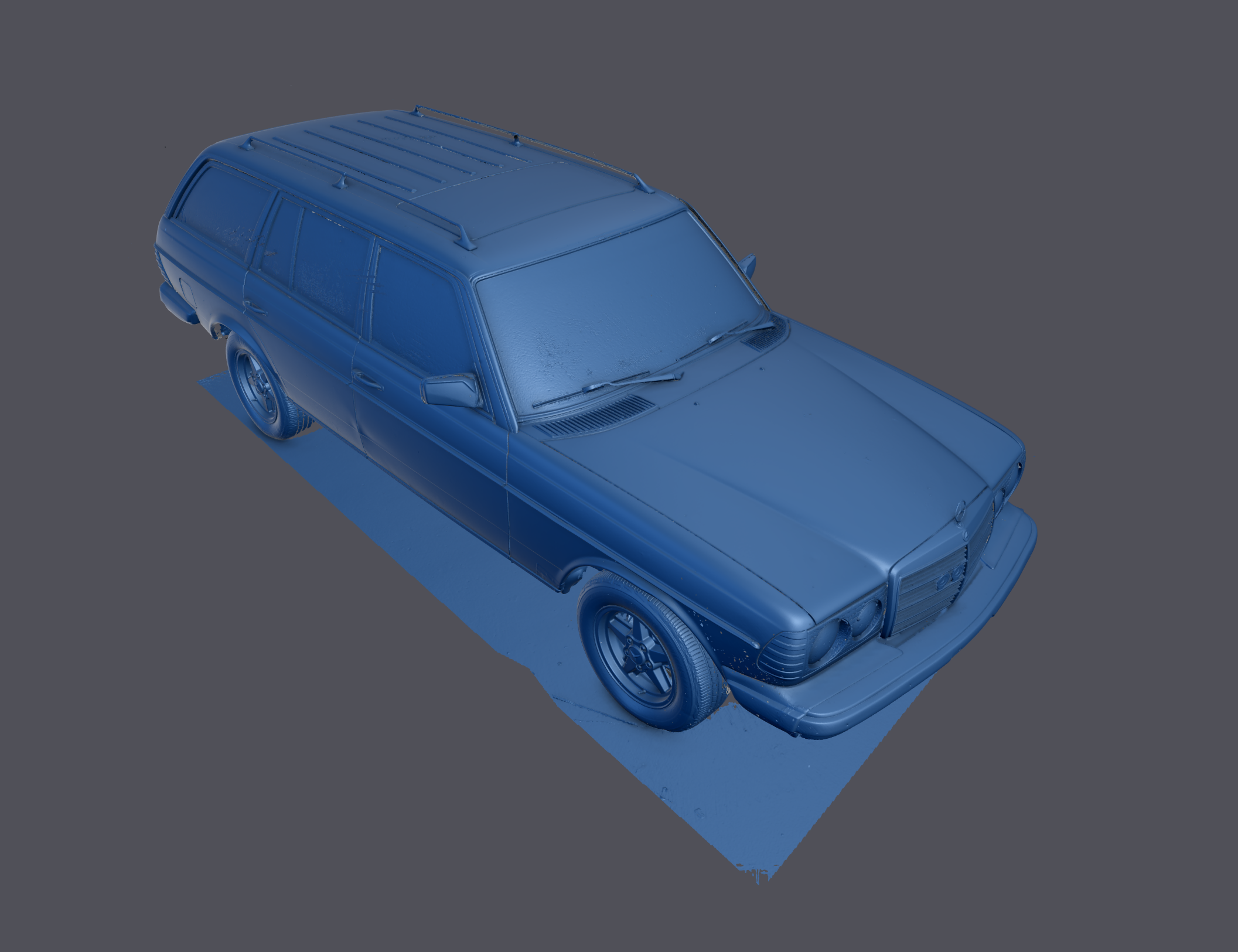1984 Mercedes 300TD Turbodiesel W123 Wagon Estate Laser Scan Mesh Data