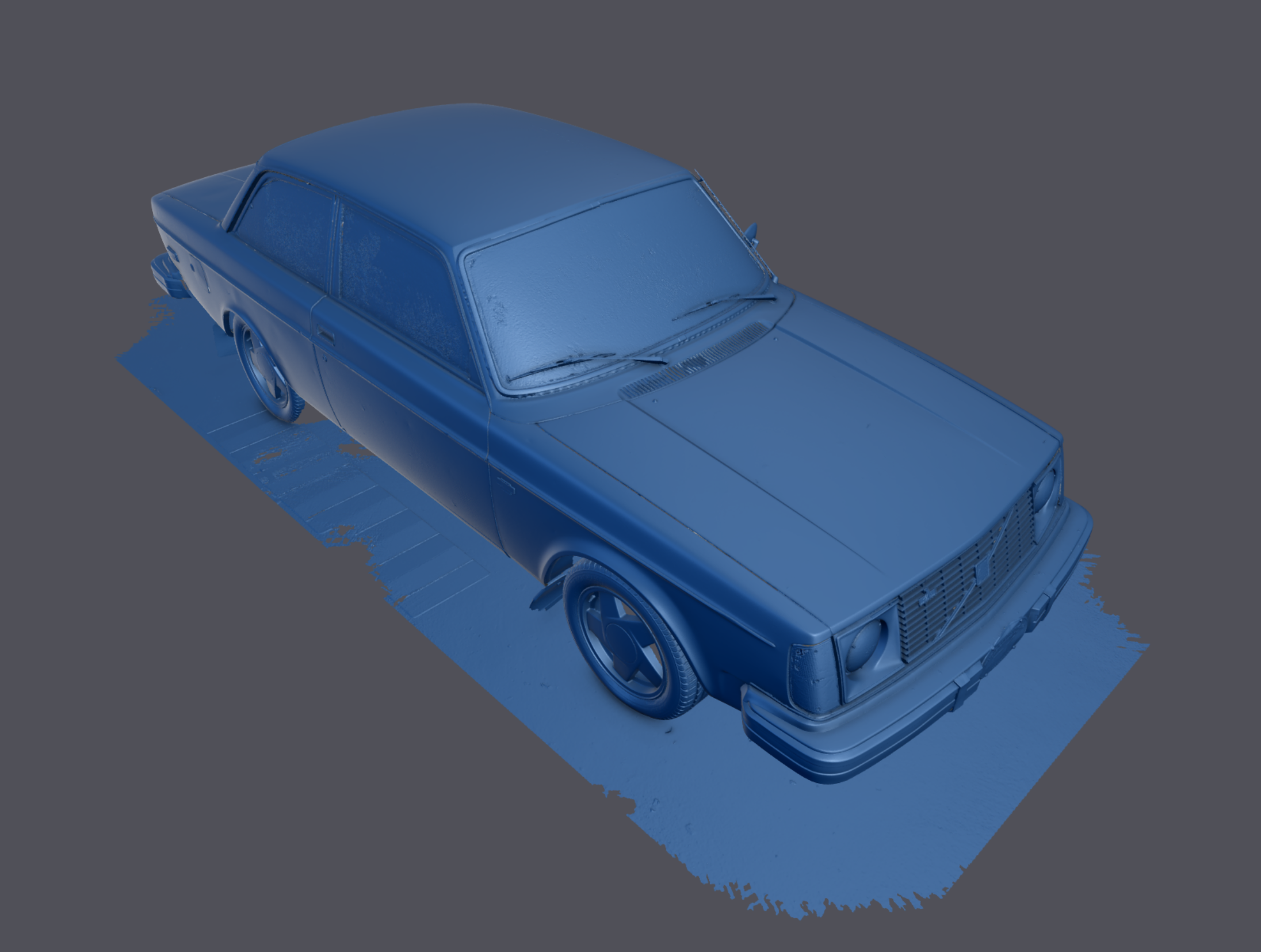 1978 Volvo 242DL Laser Scan Data Mesh