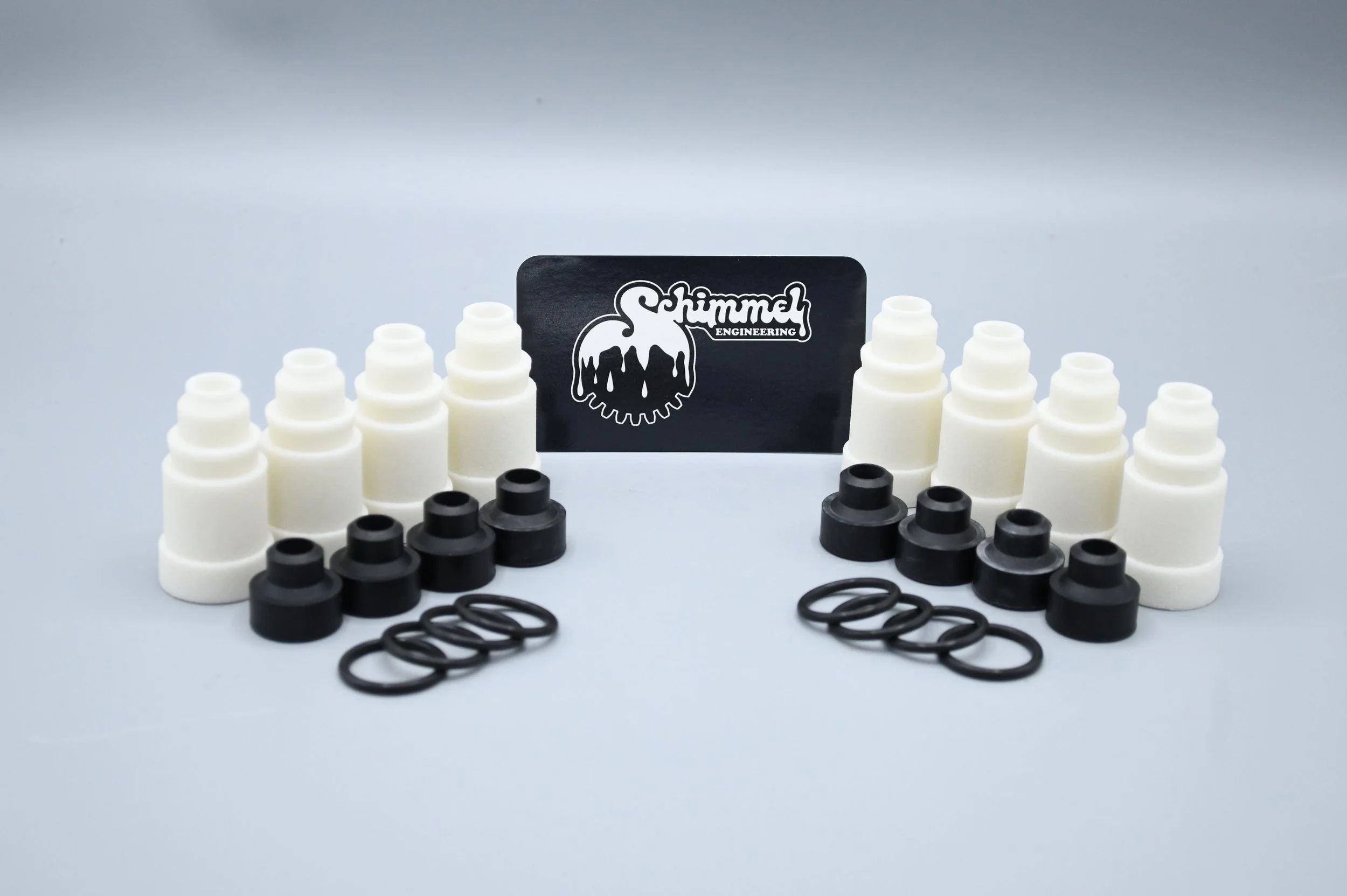 Set of 8 - Mercedes R107 Injector Holders A1170700055, 1170700055, and 13833031001