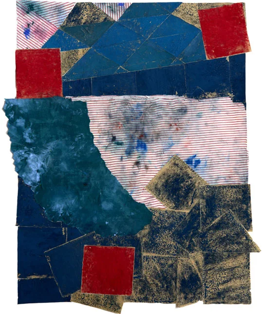 Collage XXVlll Sandpaper/Dried pigment/Painting Rags on Board 20 X 26" 