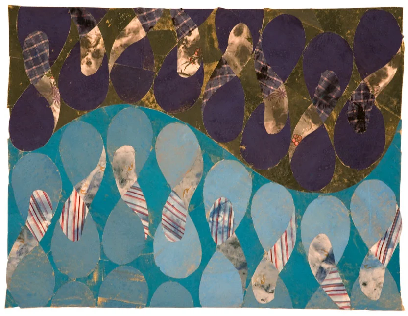 Collage XXlV Sandpaper/Dried pigment/Painting Rags on Board 20 X 26"