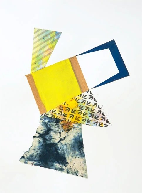 Structure Collage #2 Sandpaper and dried pigment/painting rags on board 15 X20" 