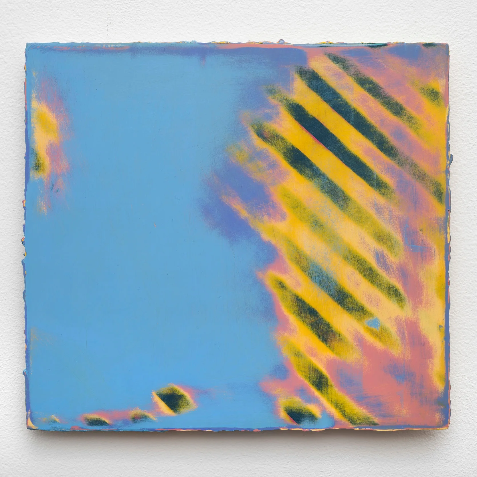 4:01 PM 4/12/17 , 2017 oil on Alu-DiBond 11 x 10 inches; 27.9 x 25.4 centimeters