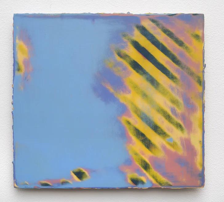 4:01 PM 4/12/17 , 2017 oil on Alu-DiBond 11 x 10 inches; 27.9 x 25.4 centimeters