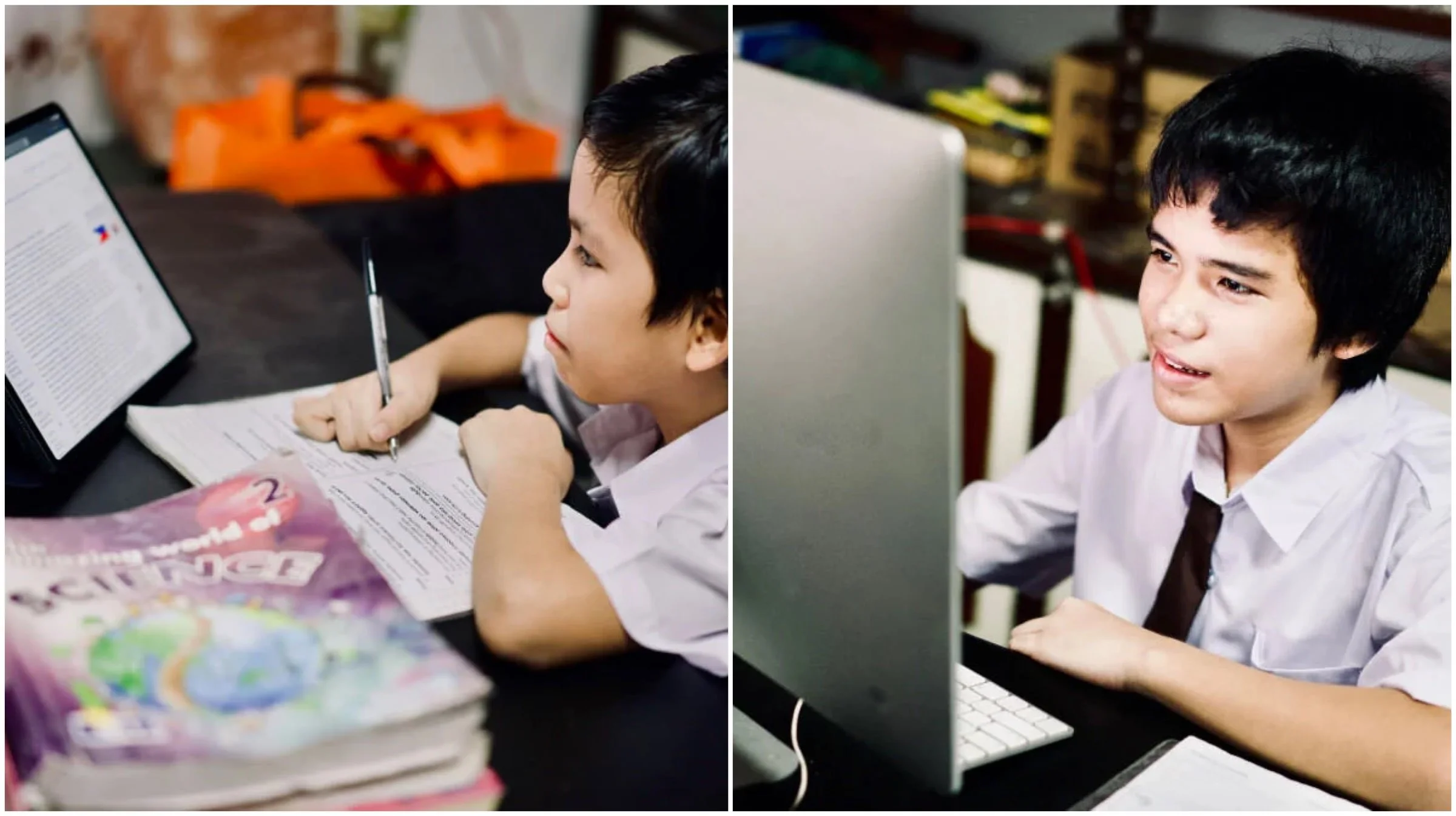 SFAMSC Students using the computer and ai while studying