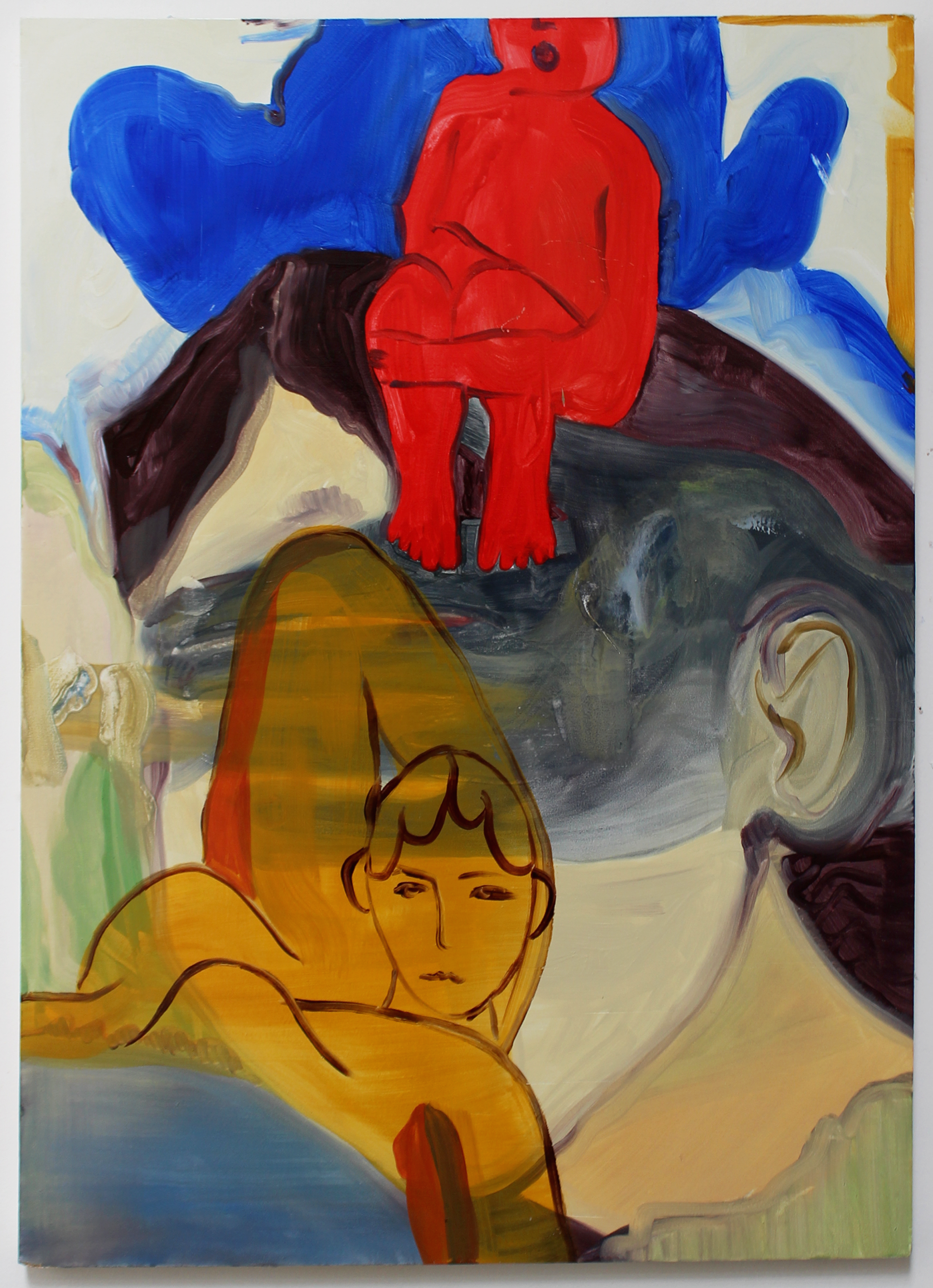 Matisse Characters, oil on board, 2017