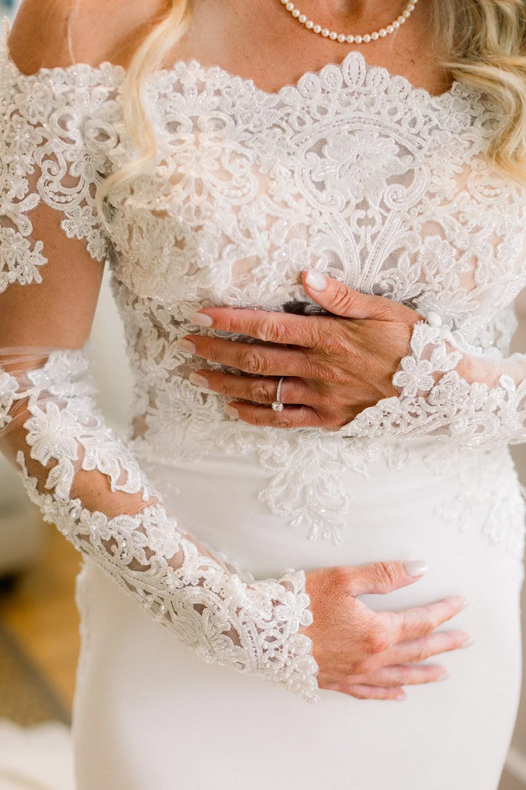 Bride getting ready at Descanso Beach Club wedding in Catalina Island California