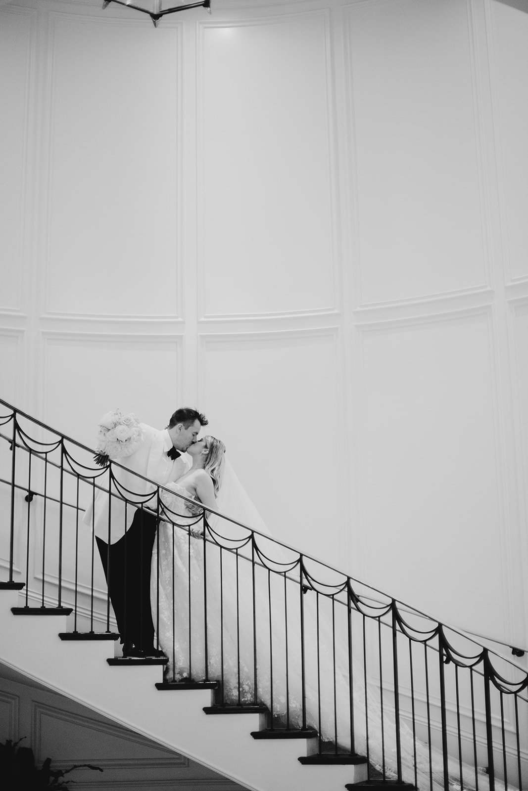 Bride and groom portraits at Rosewood Miramar Beach in Santa Barbara