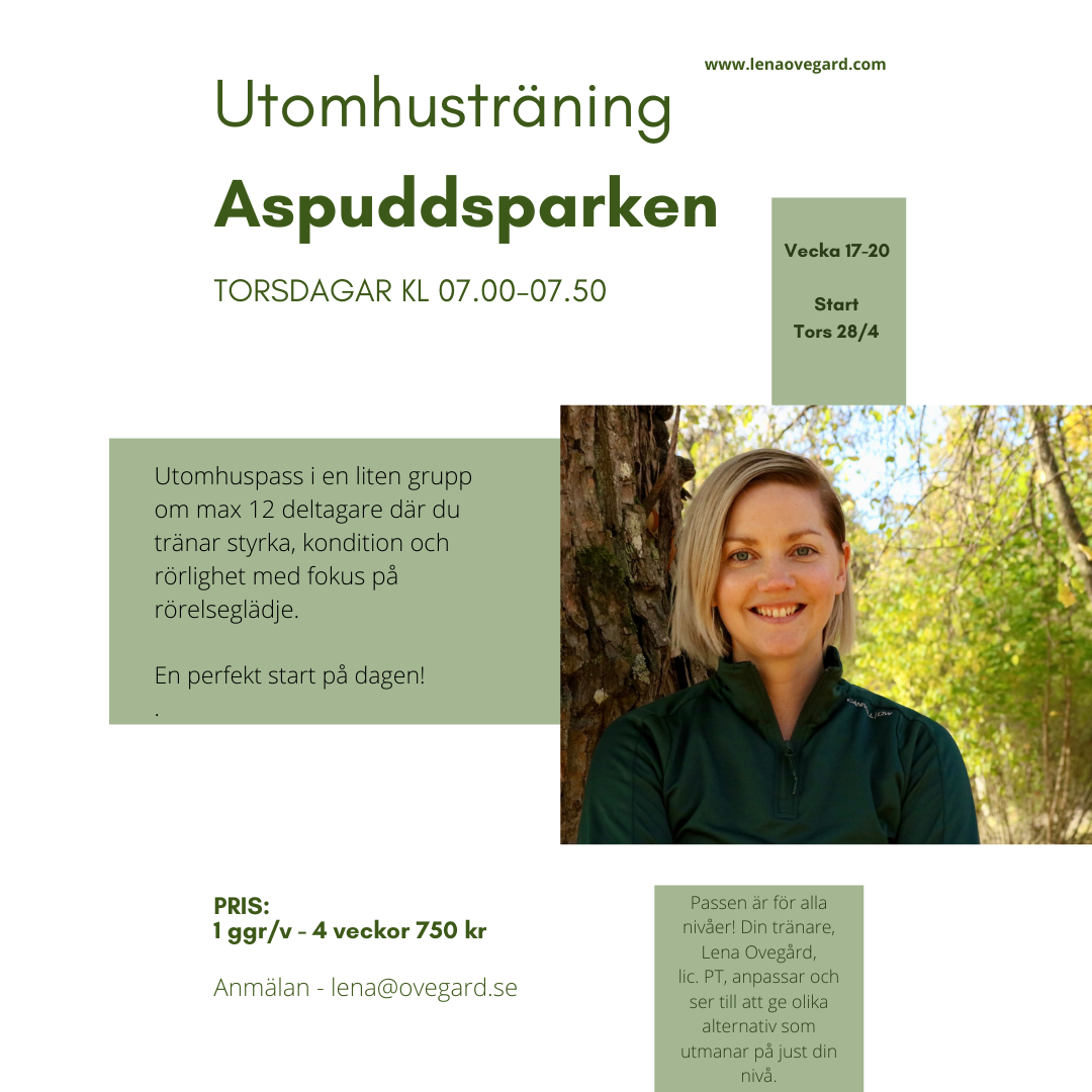 Utomhusträning Aspuddsparken 17-20