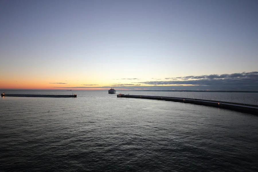 back to the port of Helsingborg