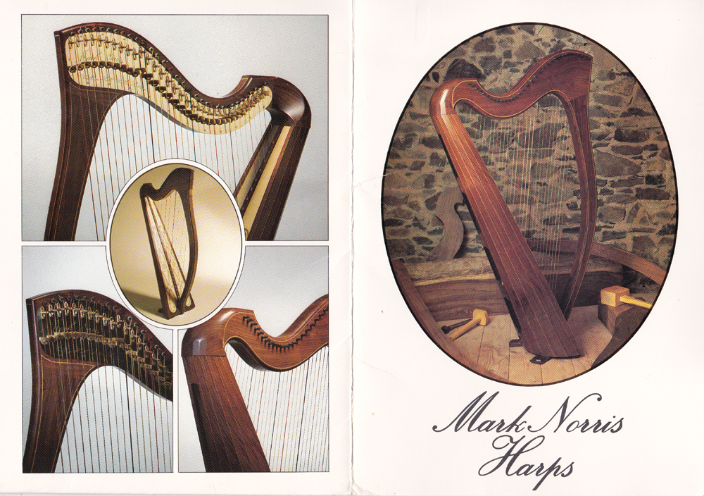 The first Norris Harps Brochure from 1982