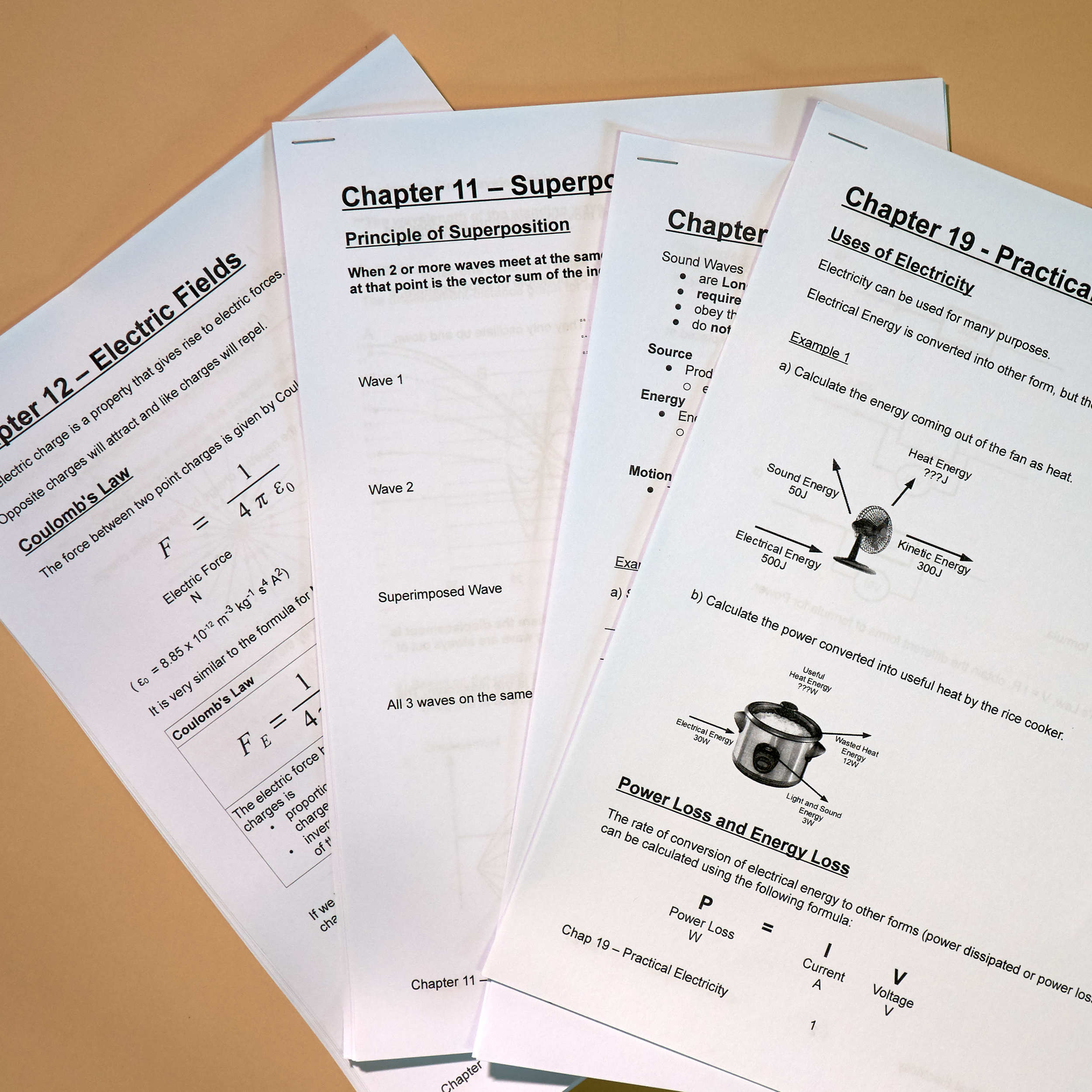 Physics notes for ever topic