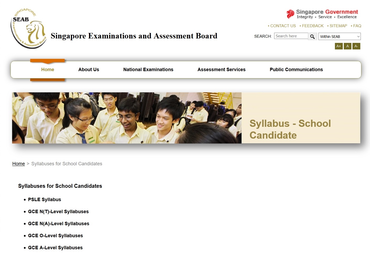 Singapore Examinations and Assessment Board Thumbnail