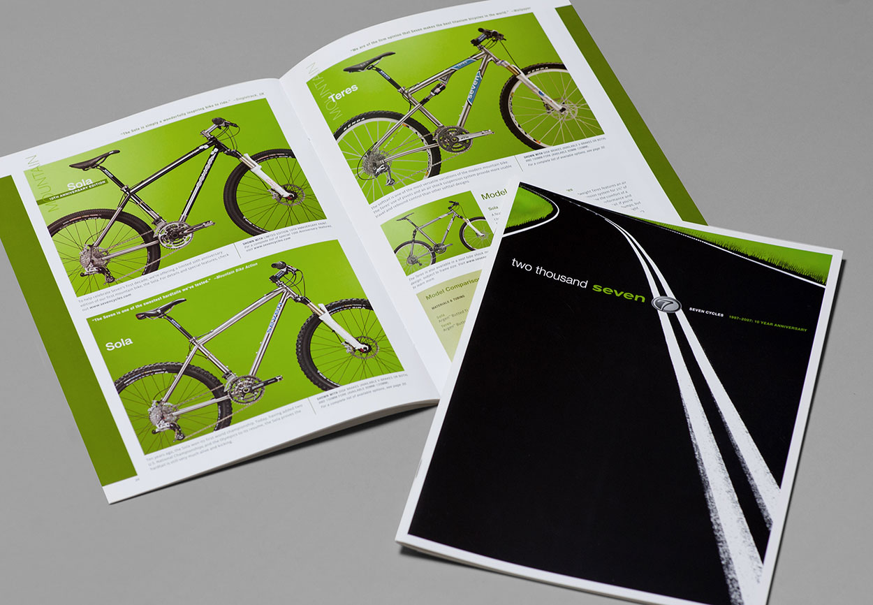   Seven Cycles Catalog  • designer/director: Michael Balint  •   assistant designer:  Dawn Vietro 