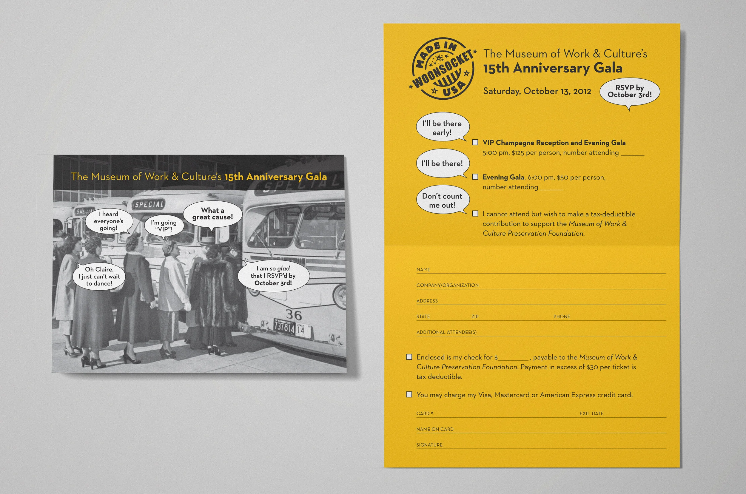   anniversary fundraising mailer  • designer/director: Michael Balint 