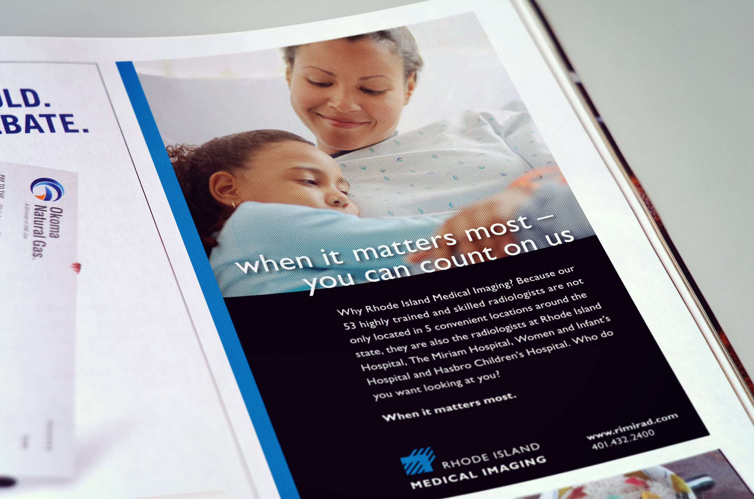   Rhode Island Medical Imaging Campaign  • designer: Michael Balint • copy and art direction: Acadia Consulting Group 
