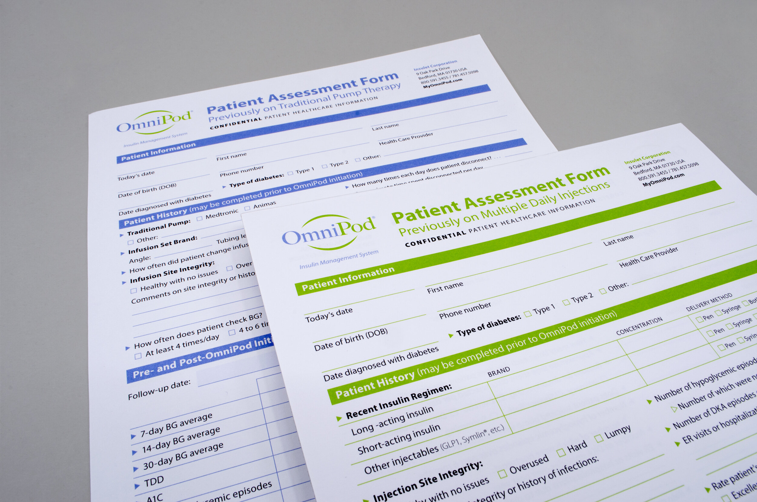   OmniPod Patient Assessment Form  • detail 
