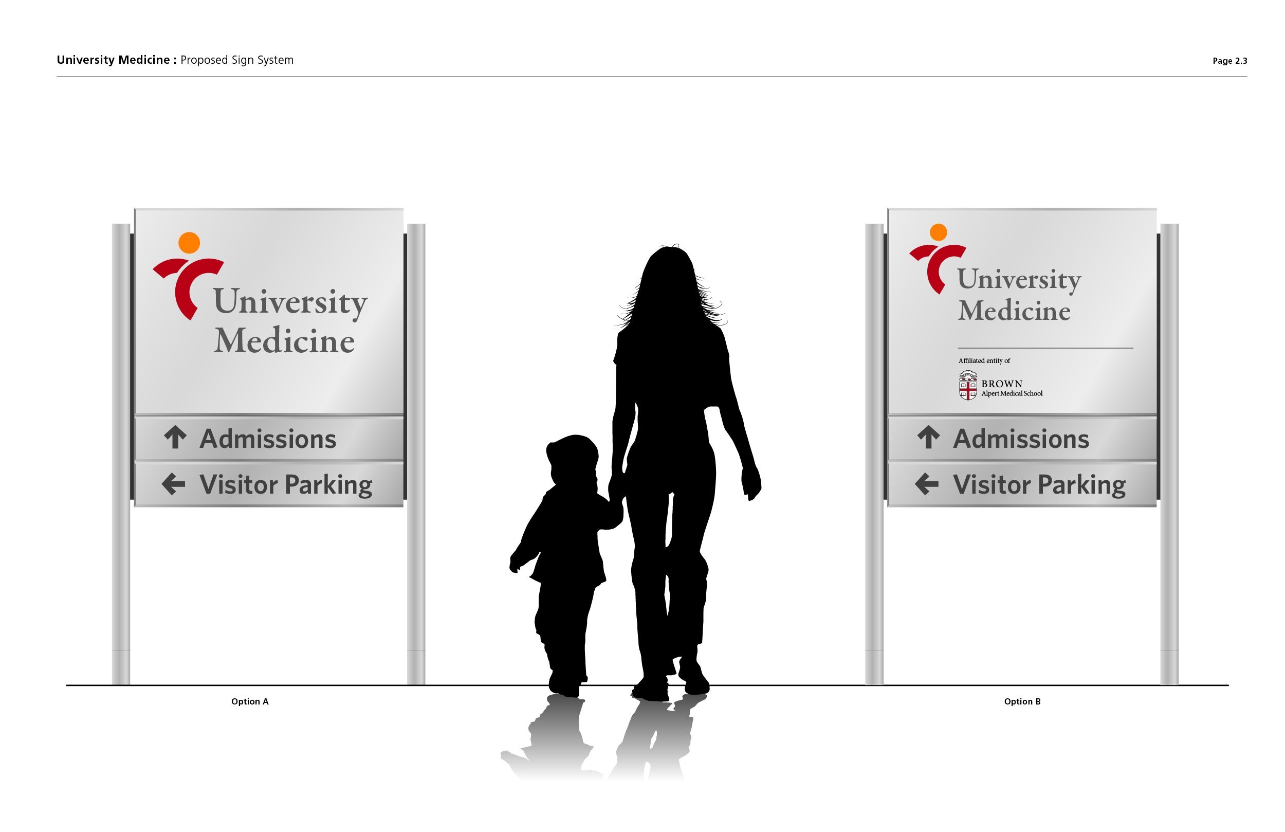   University Medicine Proposed Exterior Wayfinding System  • director/designer: Michael Balint 