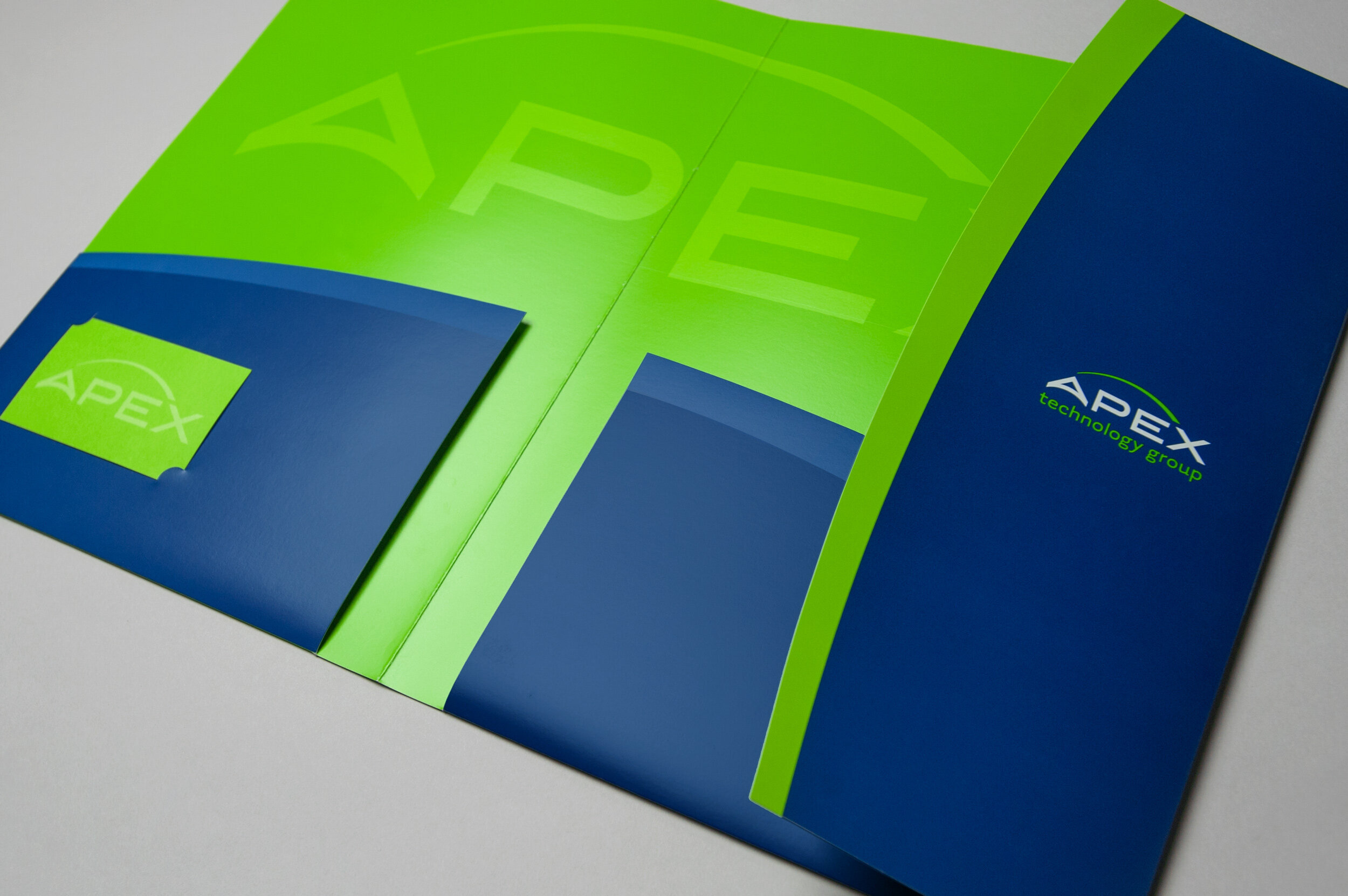   Apex Technology Group Marketing Folder  • interior view 