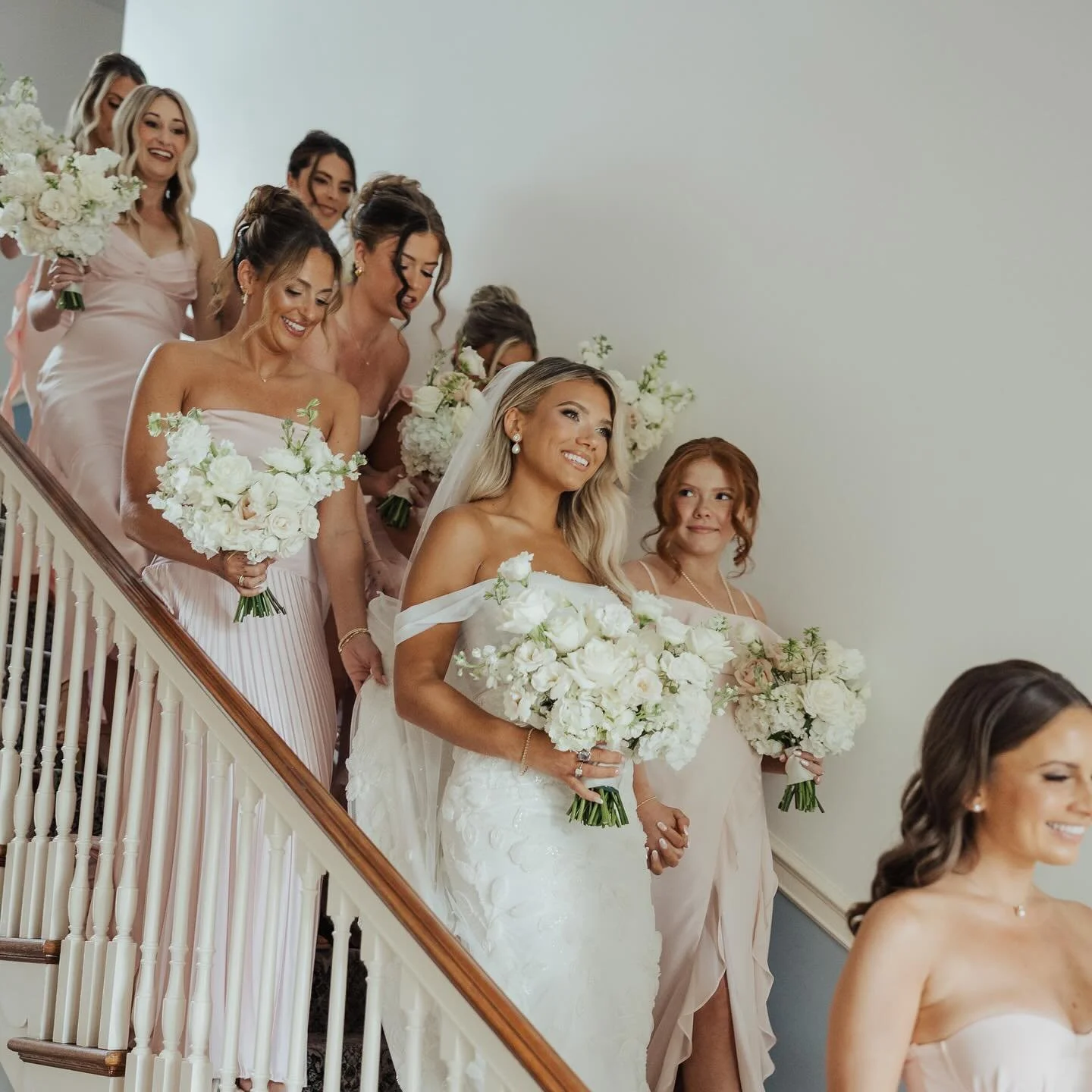 Soft blooms for the bride and her best girls! 
Photographer: @natashatphotography 
Venue: @drumoreestate