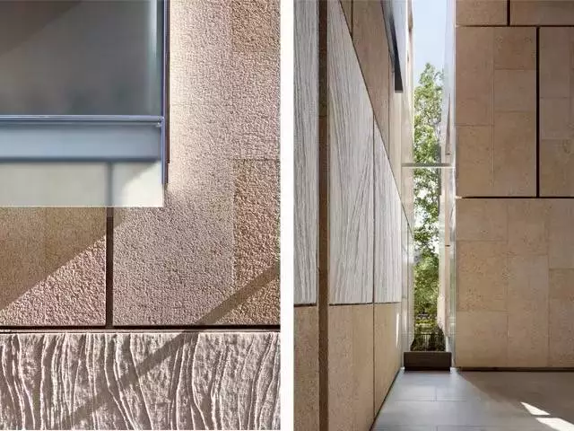 费城巴尔纳斯艺术基金会立面石材细节