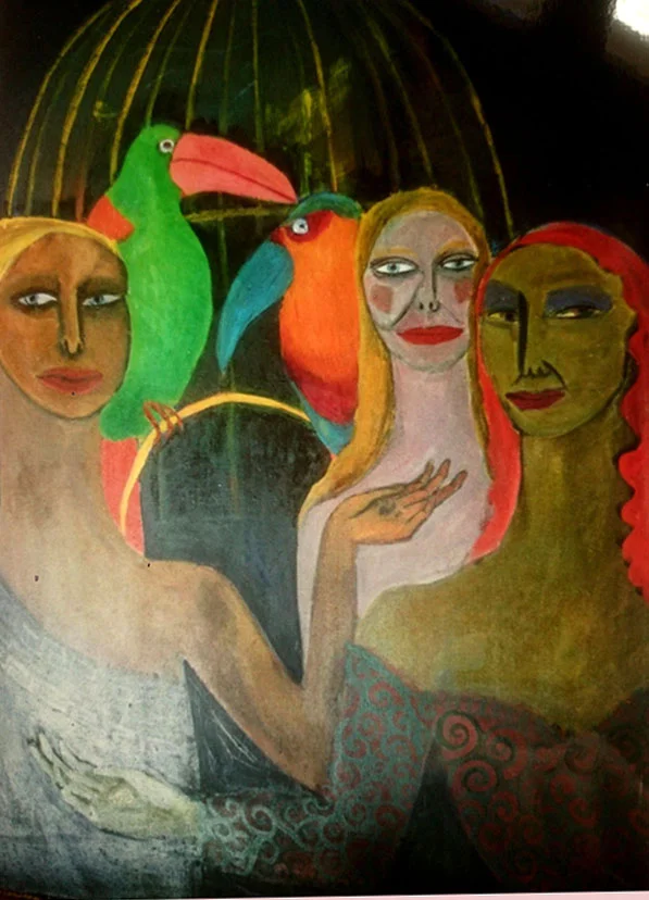 The Birdcage. Oil on canvas.