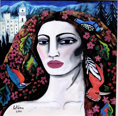 Bad Hair Day. oil on canvas 30" x 30"