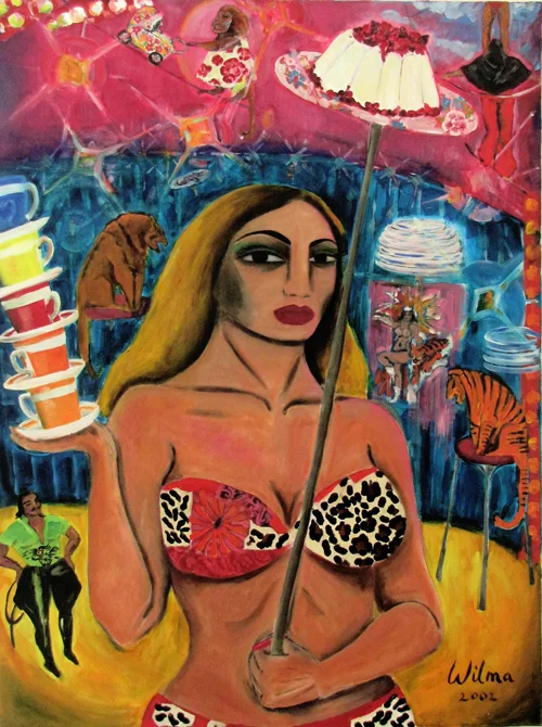 Superwoman. oil on canvas 48" x 36"