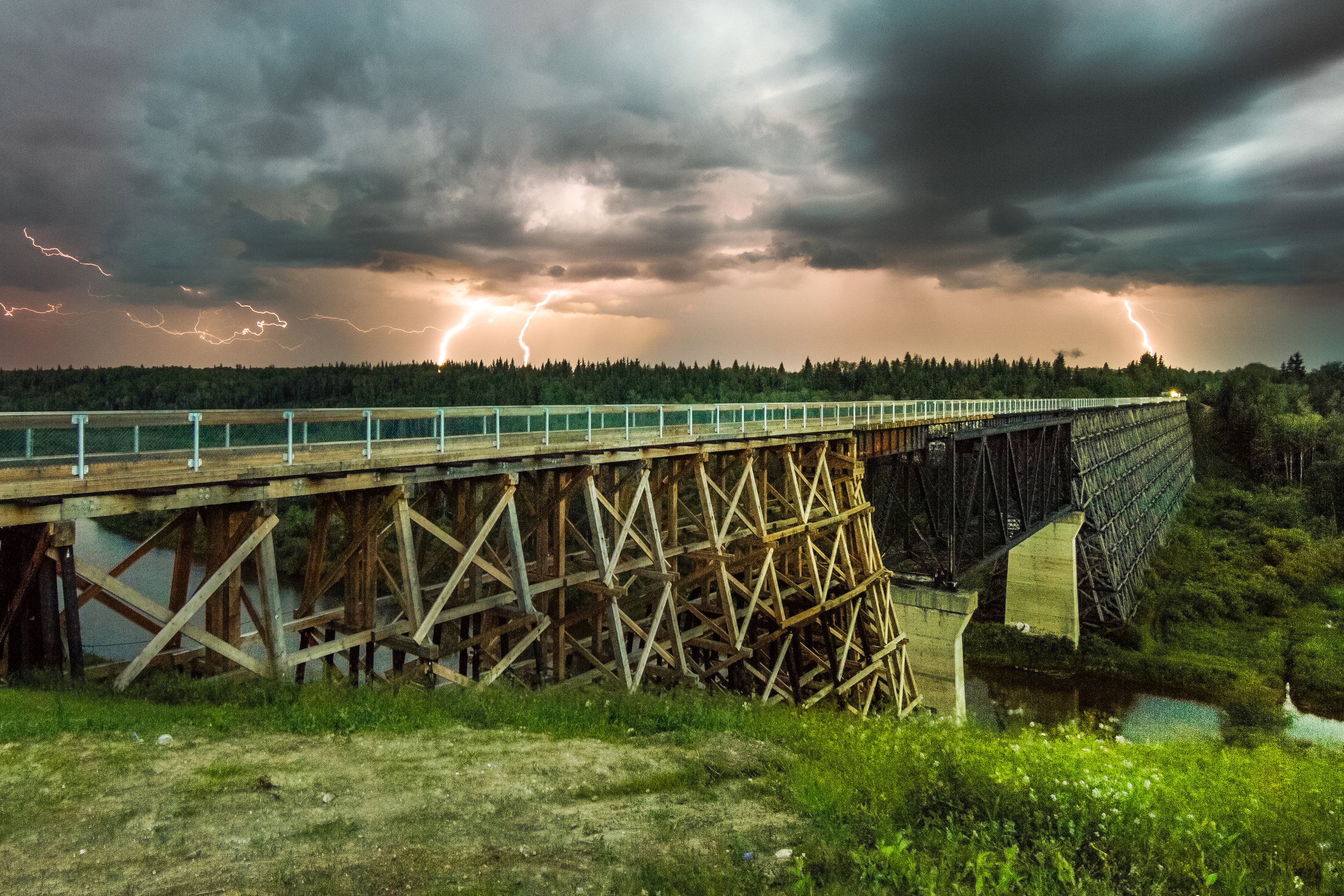 Lightning over the Bridge