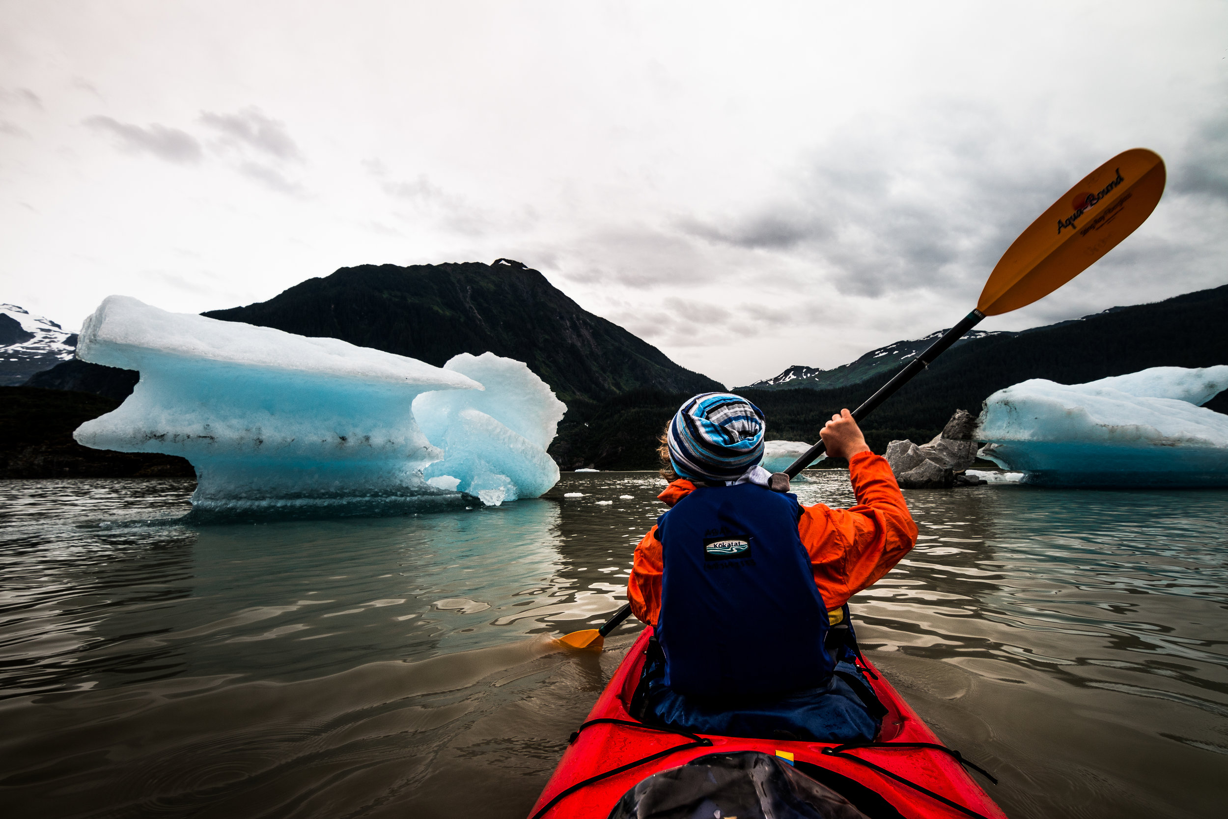 We're paddling on an Iceberg