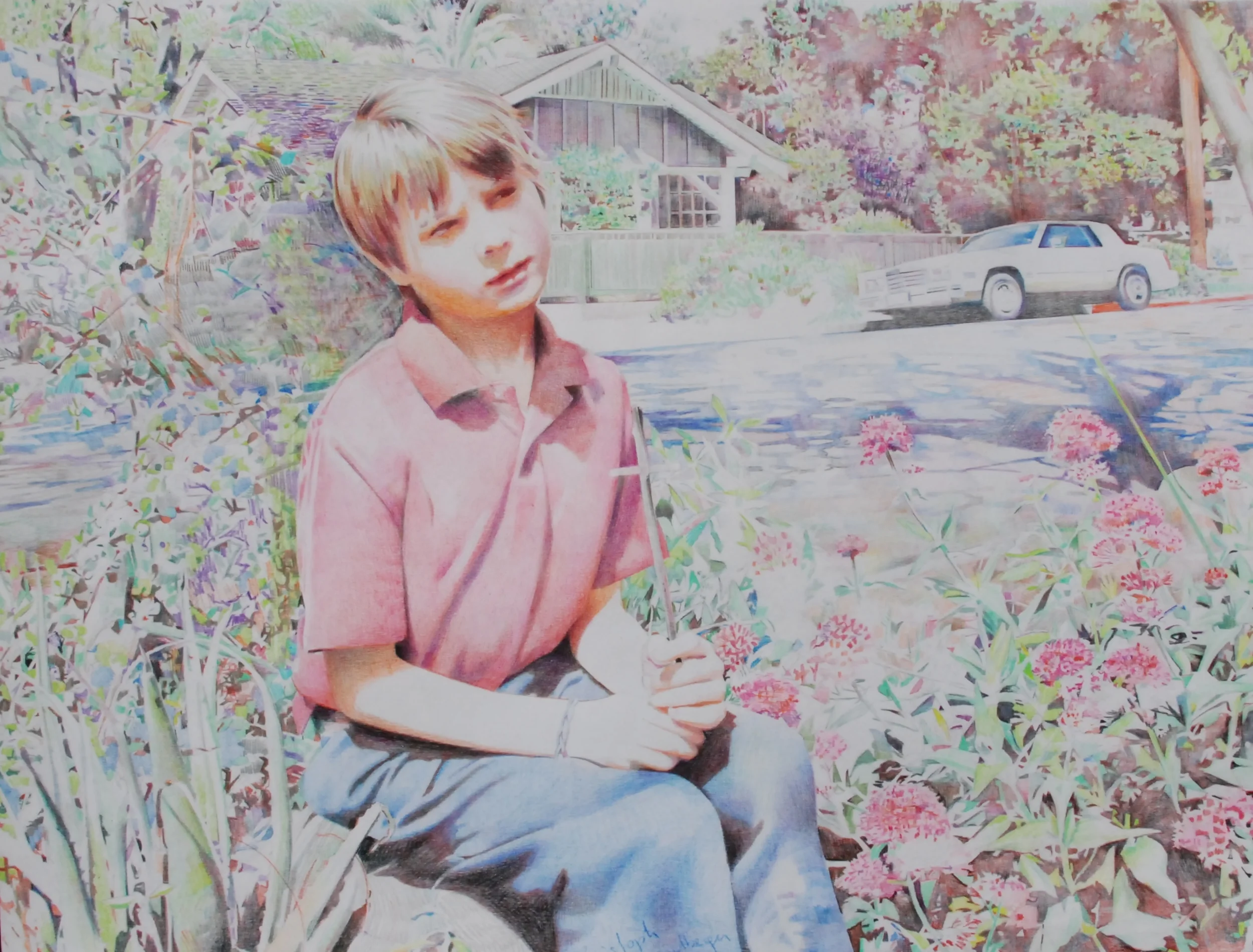  Christoph Schmidberger, Color Pencil Drawing On Paper 