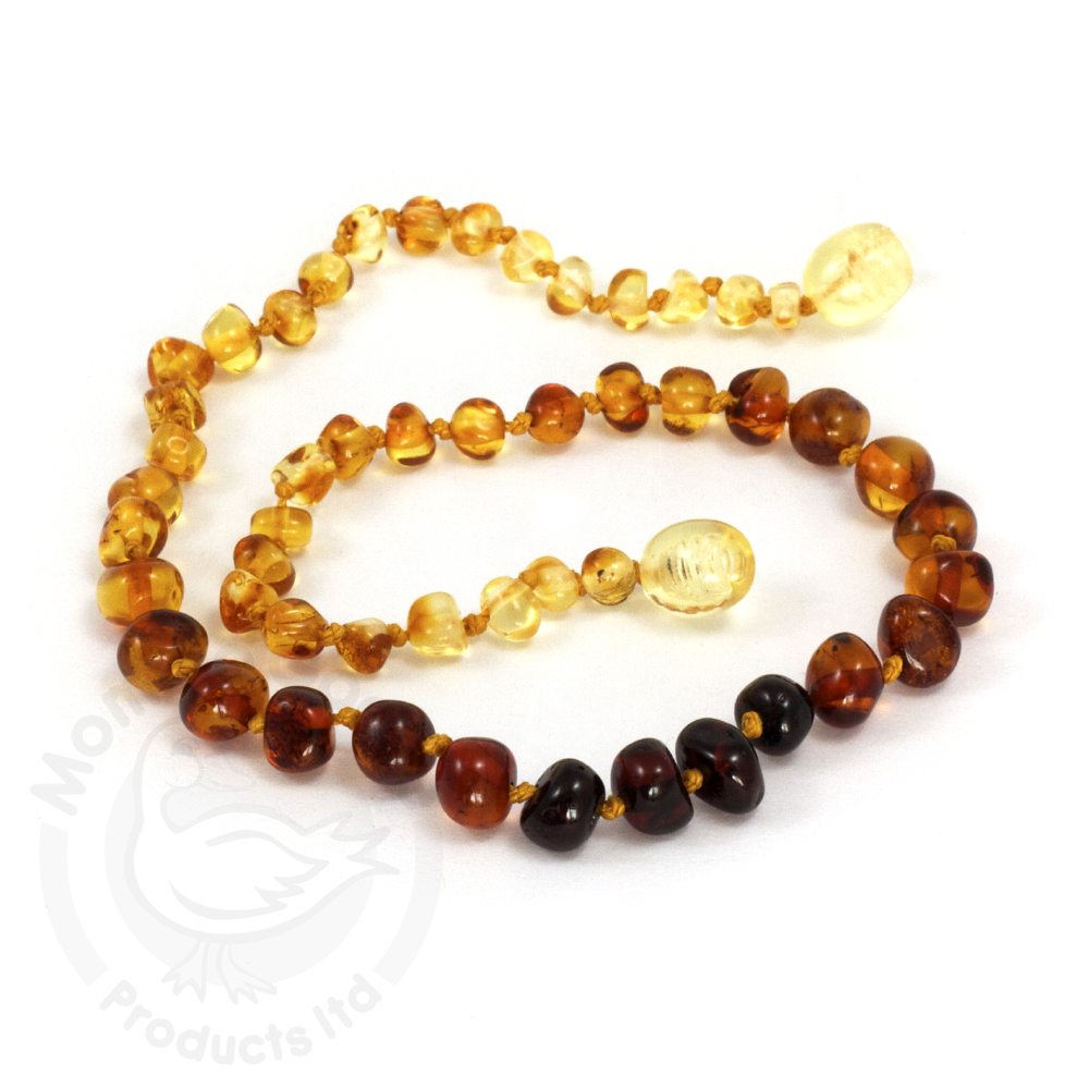 Baltic Amber Rainbow Necklace Baby Necklace