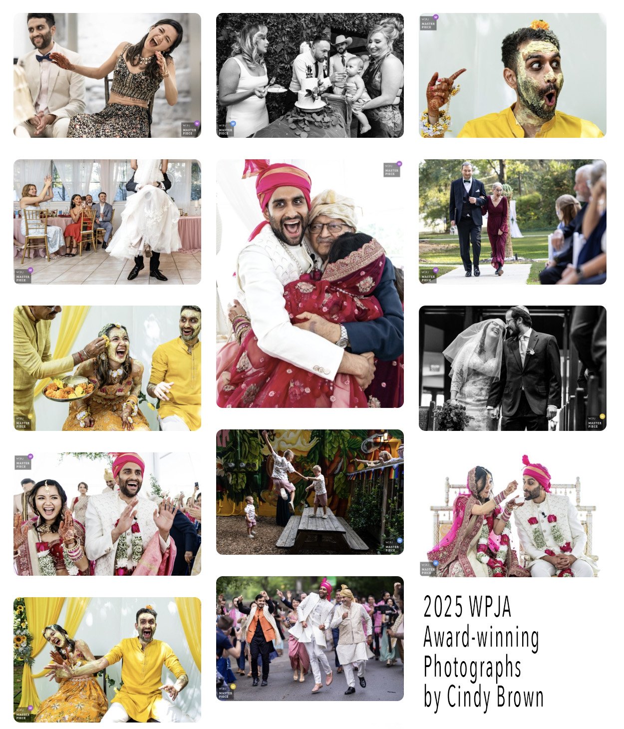 Wedding photographs by Cindy Brown, top WPJA photographer in the Americas in 2025