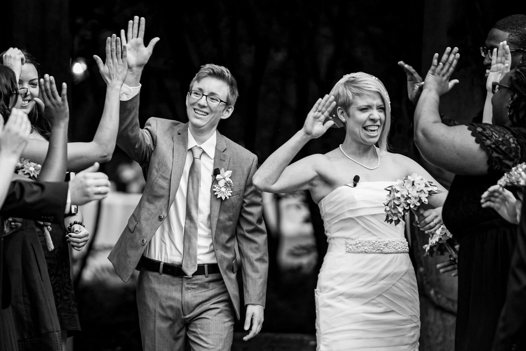 Photo of Lesbian couple by Atlanta wedding photographer, Cindy Brown