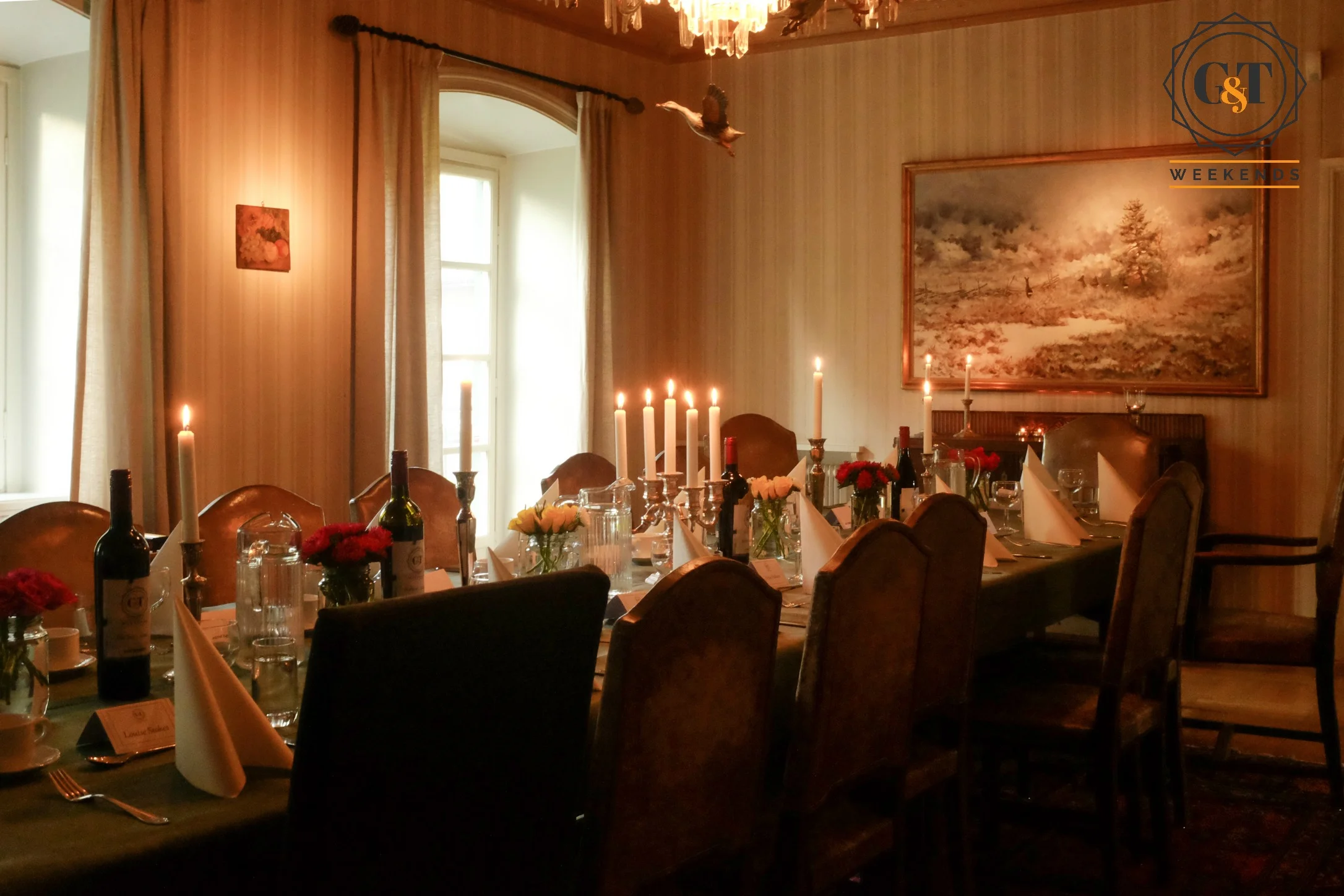 Luxury dining in our Swedish lakehouse