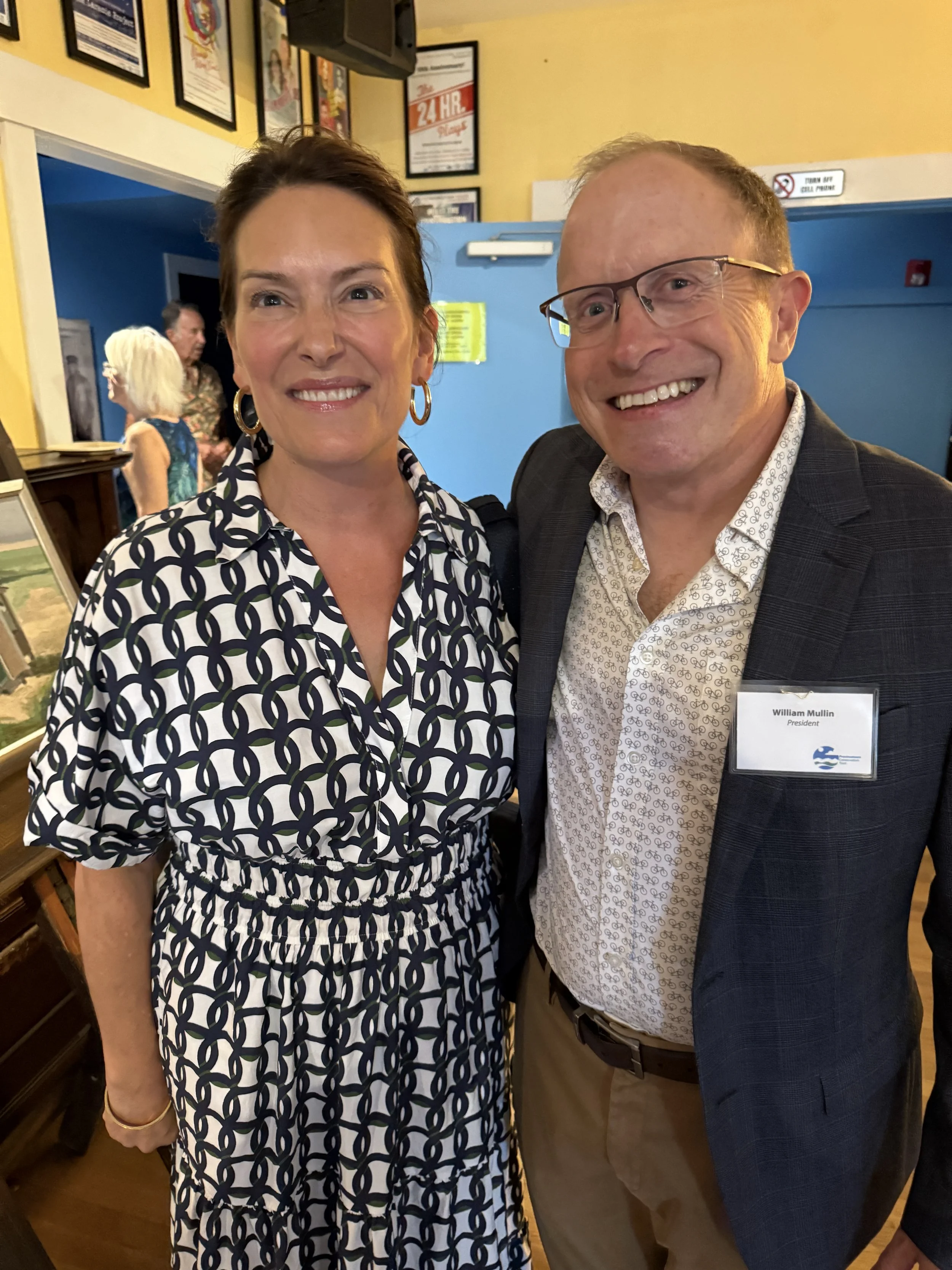 MA Representative Hadley Luddy with PCT President William Mullin 