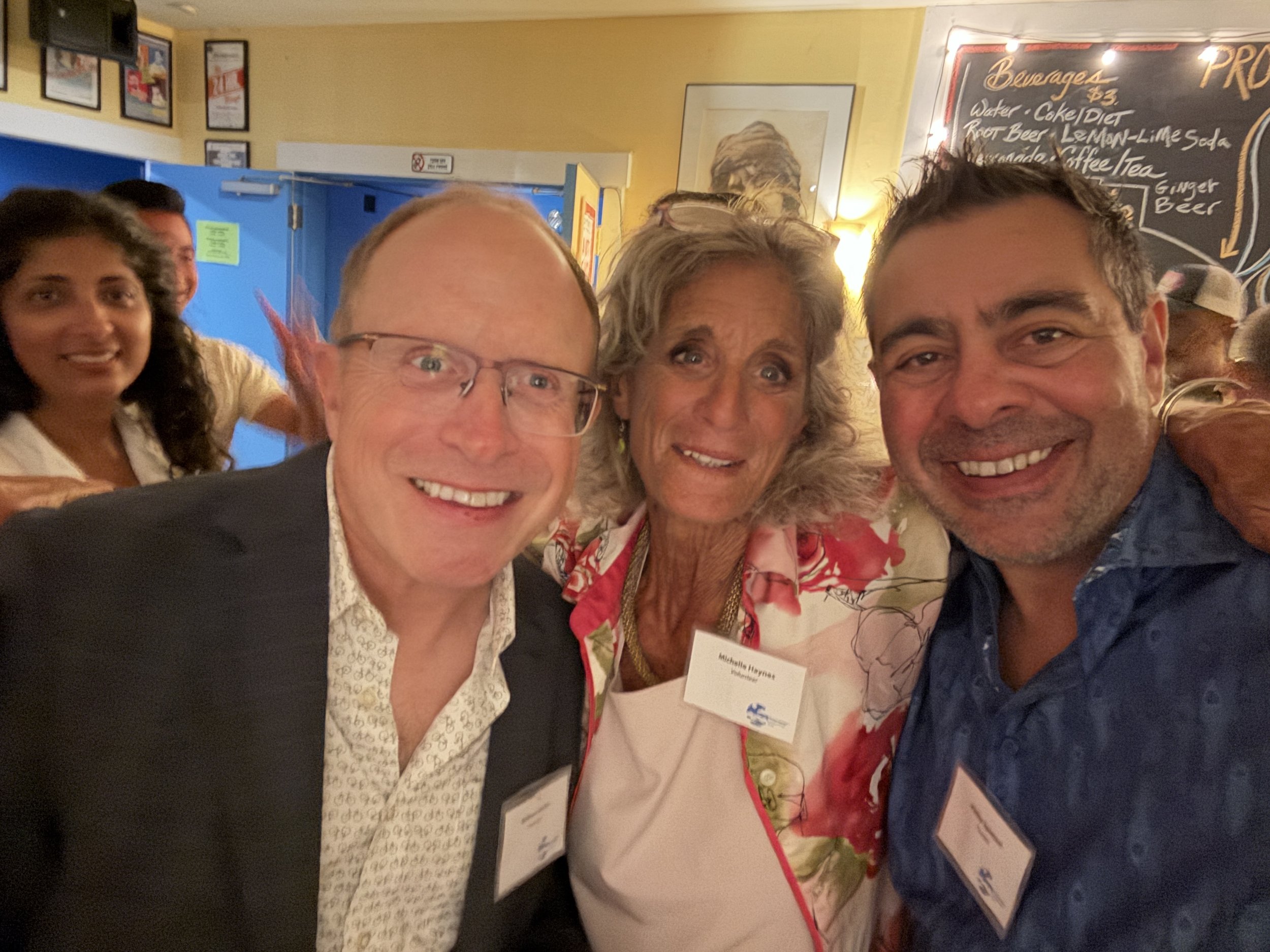 PCT Commmunications and Press volunteer Michelle Haynes poses with William Mullin and Land Stewardship Director Philip Spletzer