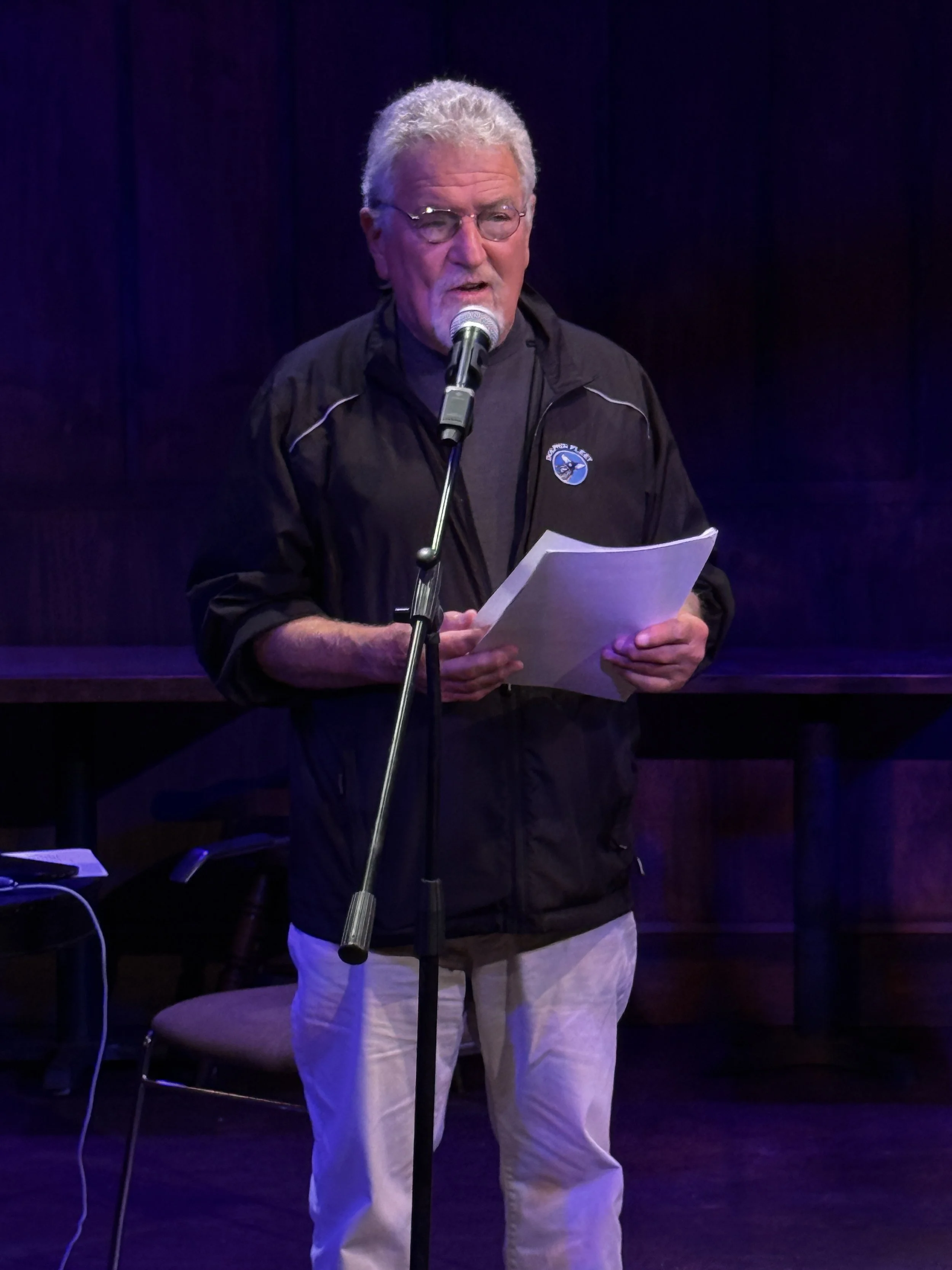 Dennis Minsky reads from a parody journal entry describing what the Province Lands would be without Josephine