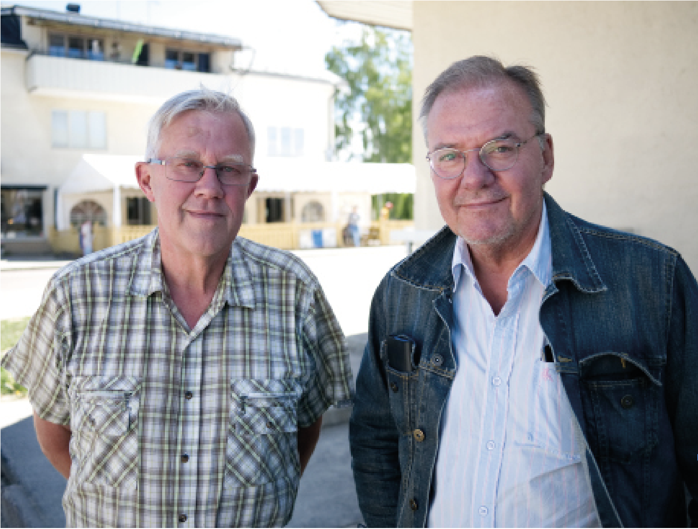 Ulf Andersson, ordförande i Ockelbo marknads ekonomiska förening och Krister Ederth, marknadsgeneral. FOTO: Henrik Westberg, KUXAGRUPPEN AB